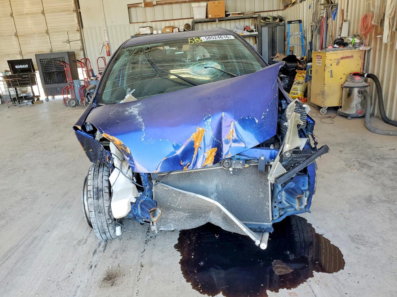 2009 Honda Fit Blue vin: JHMGE88269S058702