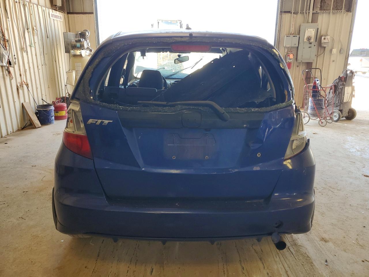 2009 Honda Fit Blue vin: JHMGE88269S058702