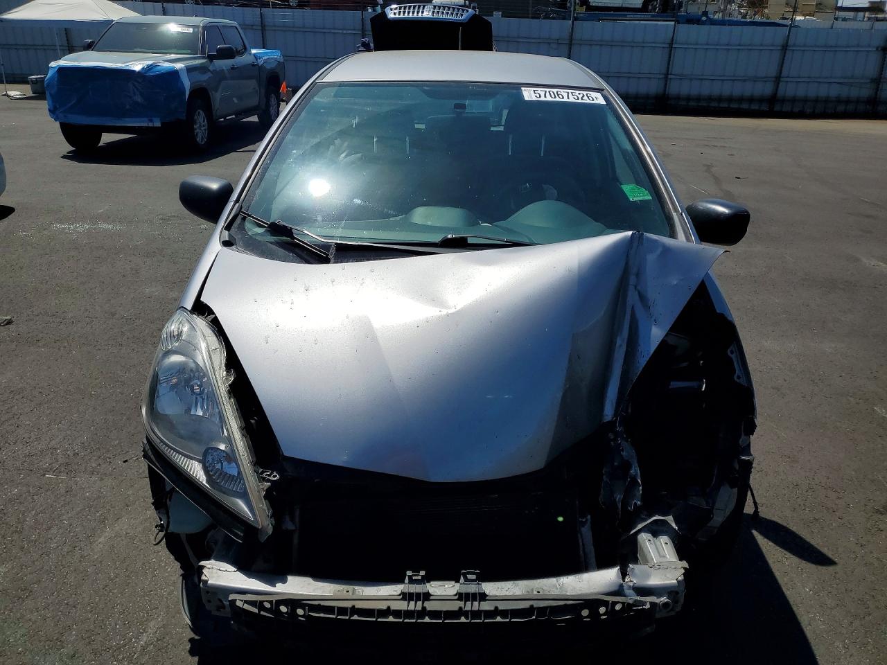 2009 Honda Fit Gray vin: JHMGE88269S070994
