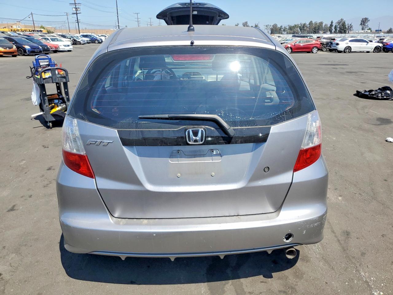 2009 Honda Fit Gray vin: JHMGE88269S070994