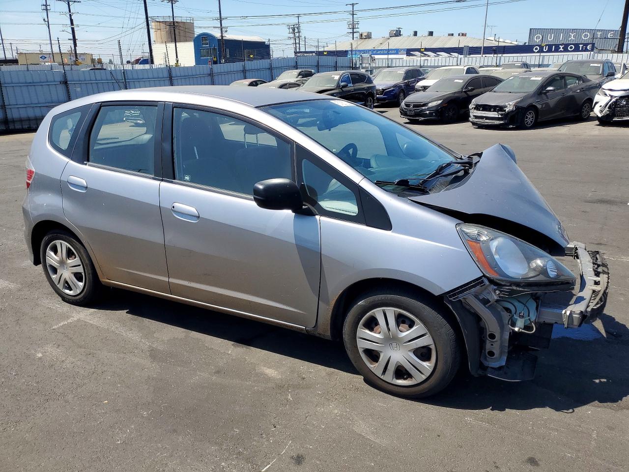 2009 Honda Fit Gray vin: JHMGE88269S070994