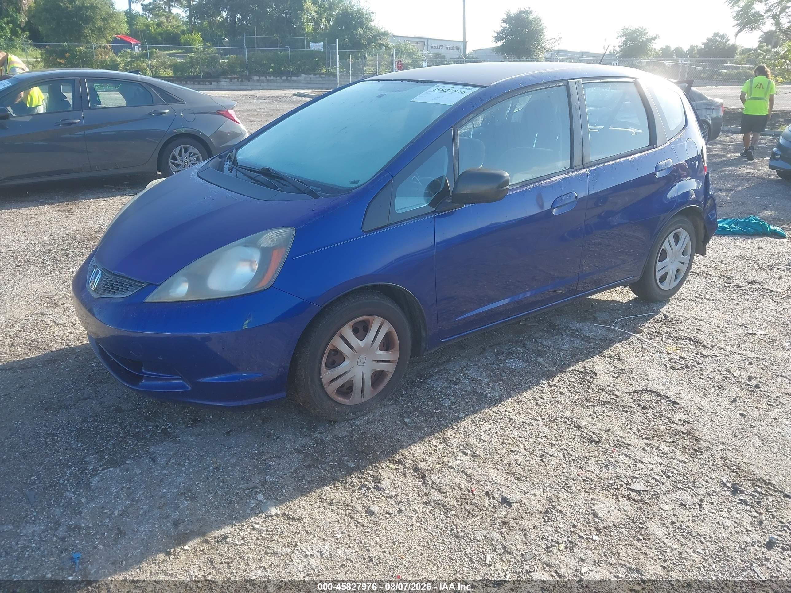 2009 Honda Fit   Dark Blue vin: JHMGE88279S000114