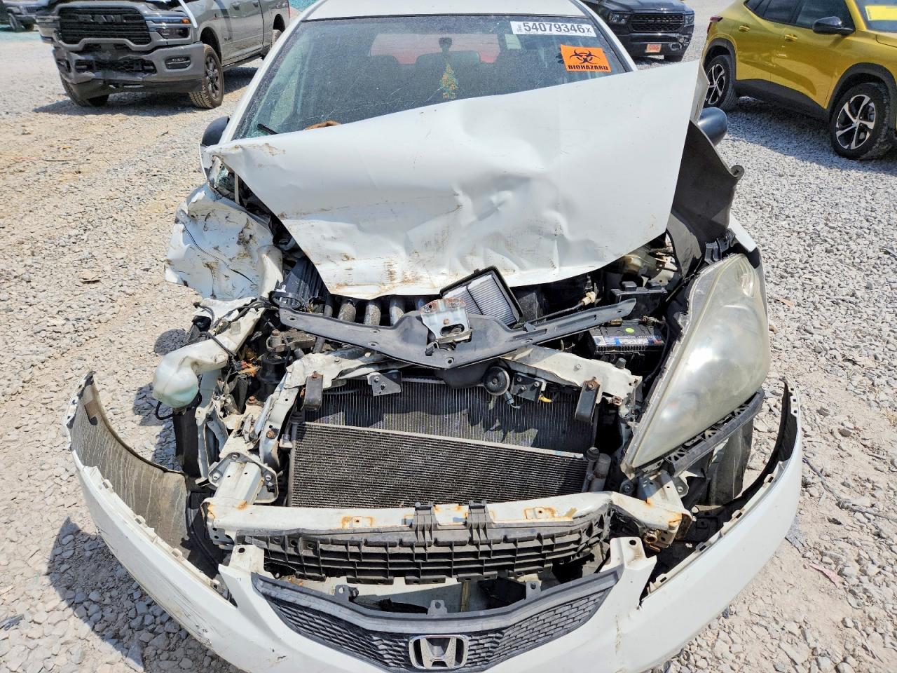 2009 Honda Fit White vin: JHMGE88279S021920