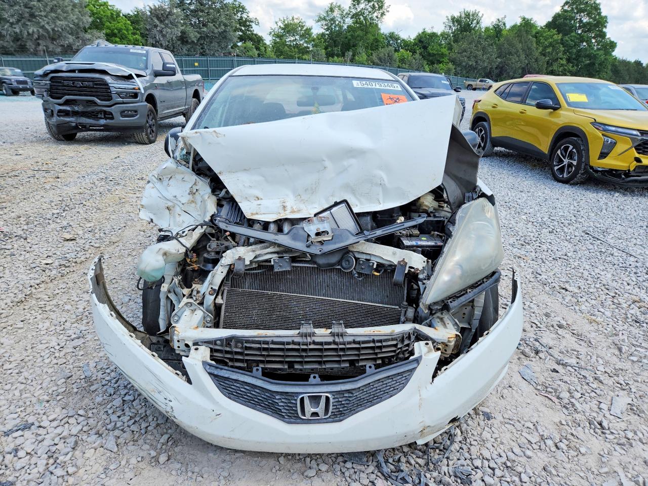 2009 Honda Fit White vin: JHMGE88279S021920