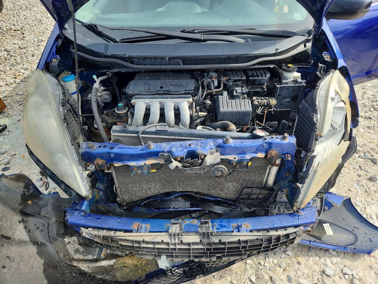 2009 Honda Fit Blue vin: JHMGE88299S029176