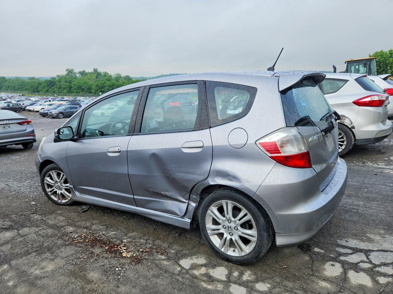 2009 Honda Fit Sport Gray vin: JHMGE88409S012171