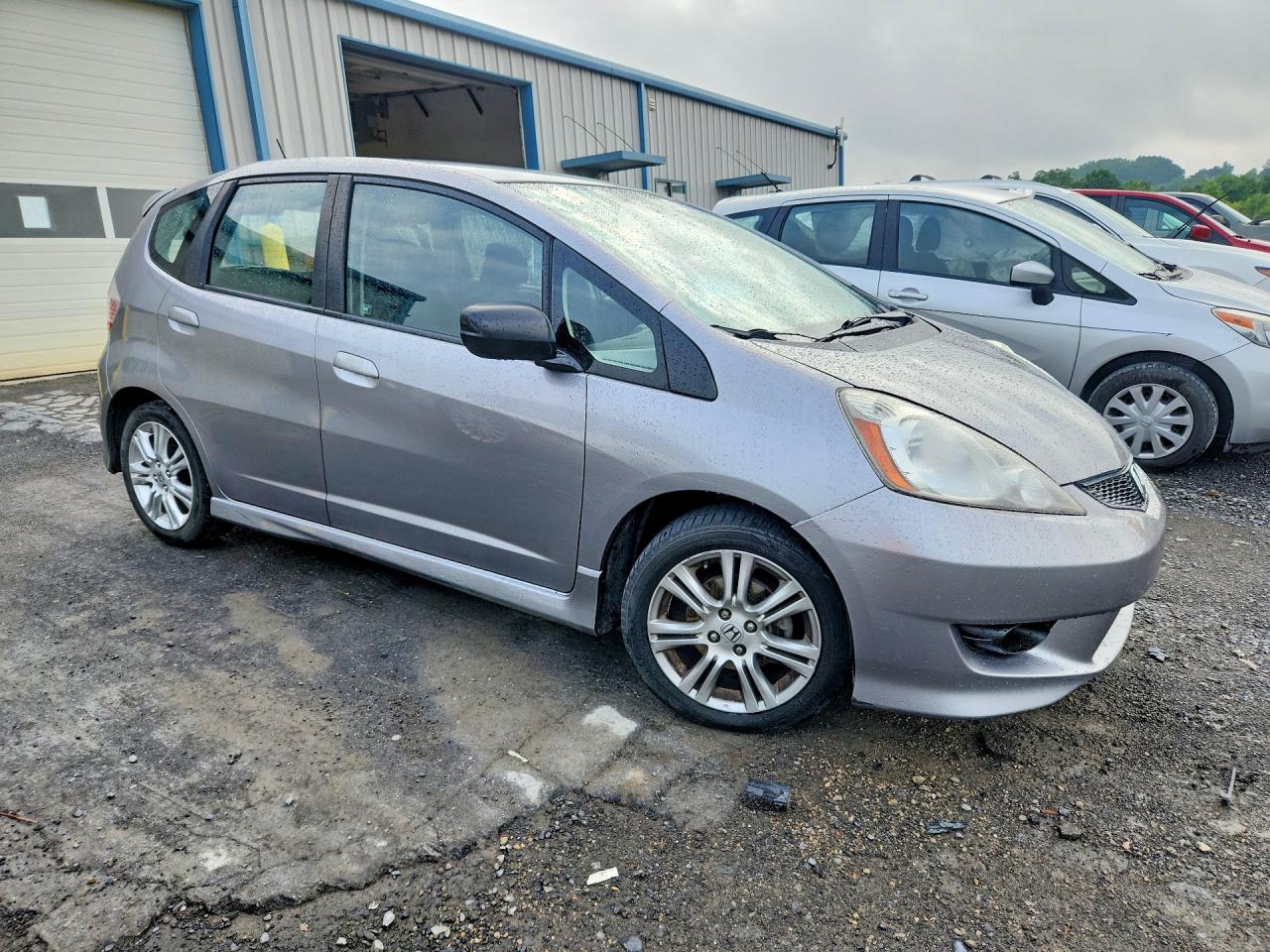2009 Honda Fit Sport Gray vin: JHMGE88409S012171