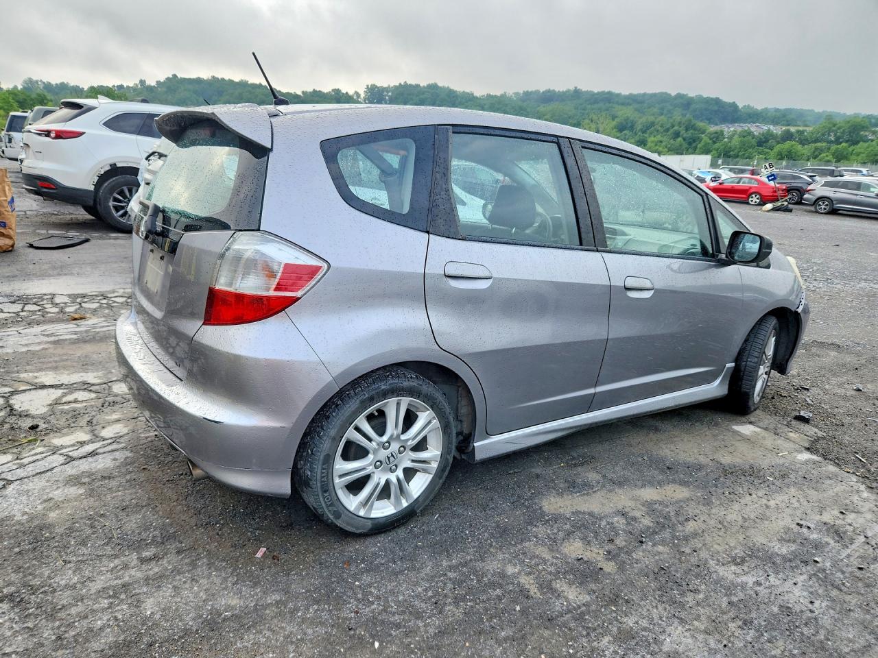2009 Honda Fit Sport Gray vin: JHMGE88409S012171