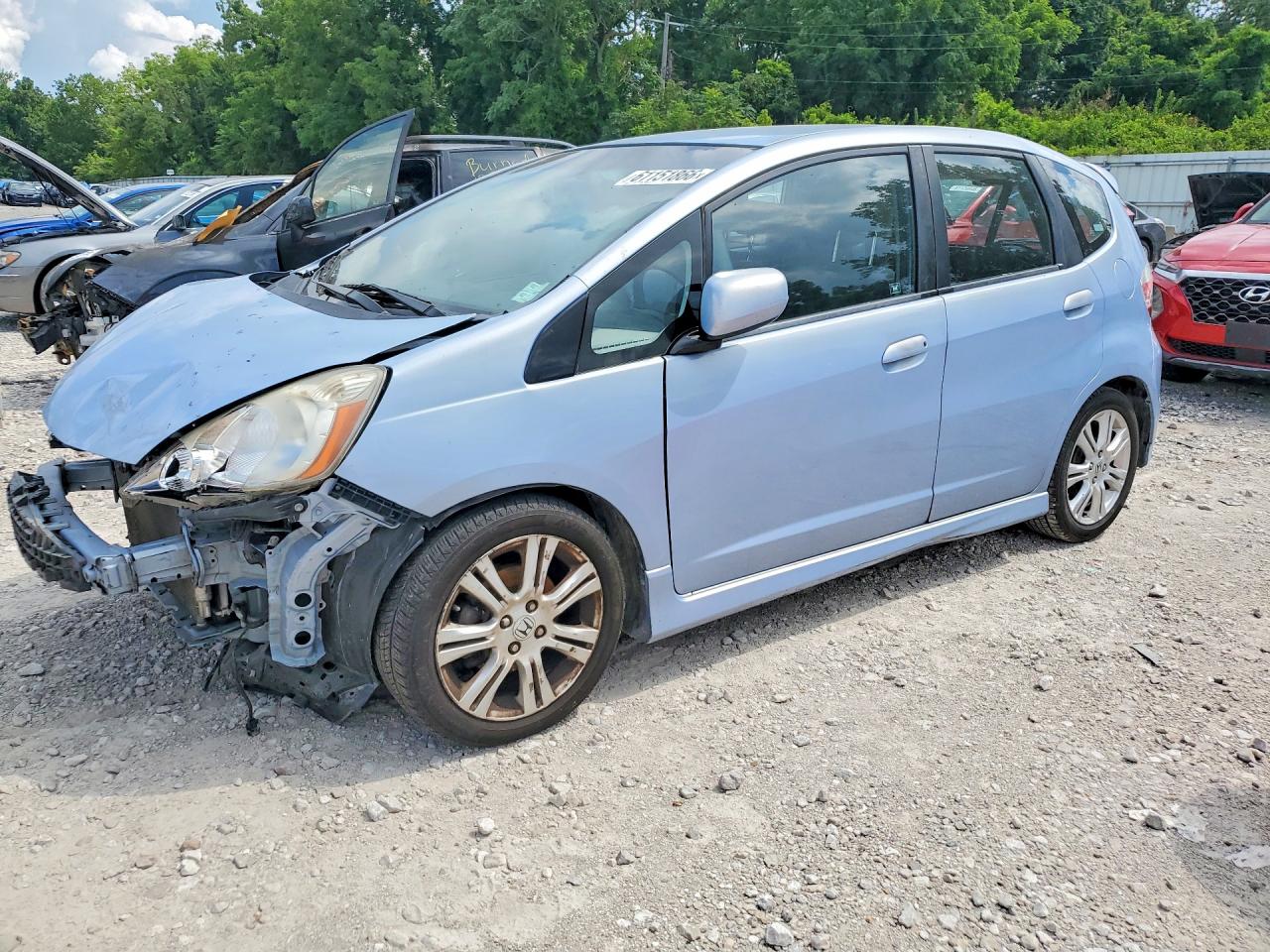 2009 Honda Fit Sport Синий vin: JHMGE88409S017175