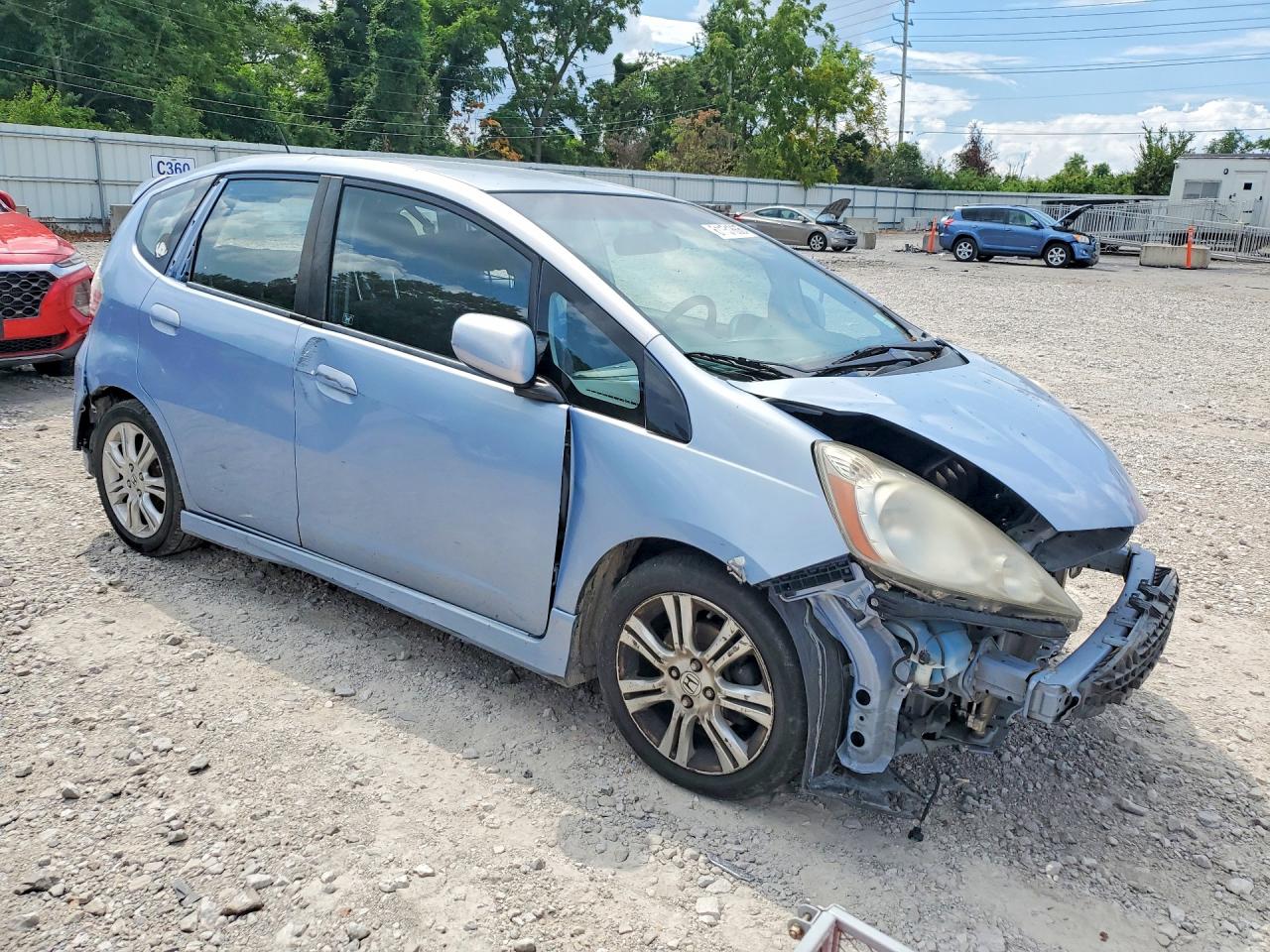 2009 Honda Fit Sport Синий vin: JHMGE88409S017175
