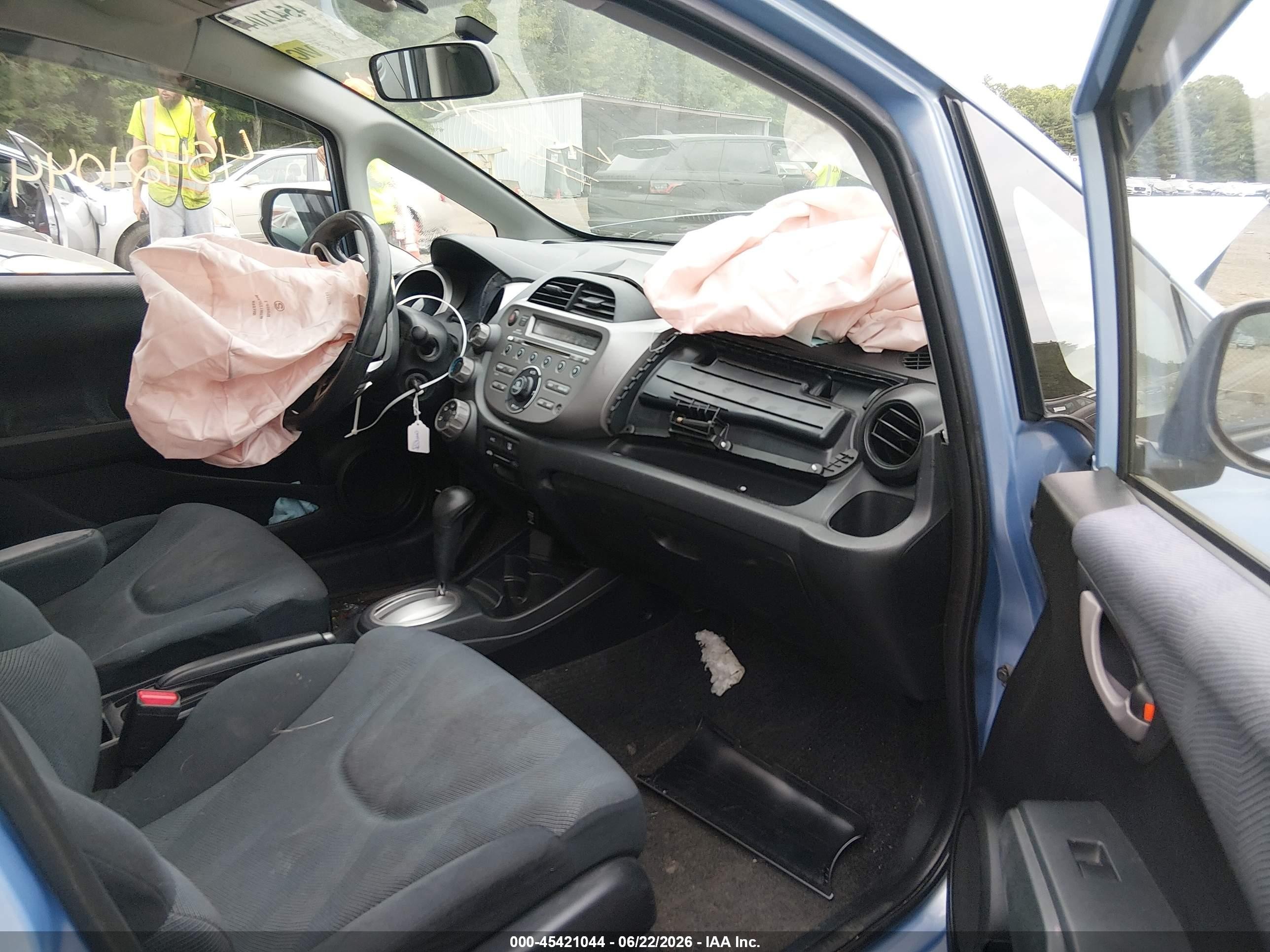 2009 Honda Fit Sport Light Blue vin: JHMGE88409S017242