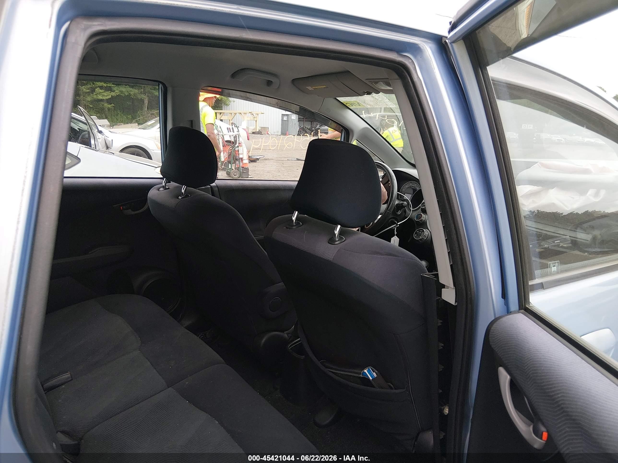 2009 Honda Fit Sport Light Blue vin: JHMGE88409S017242