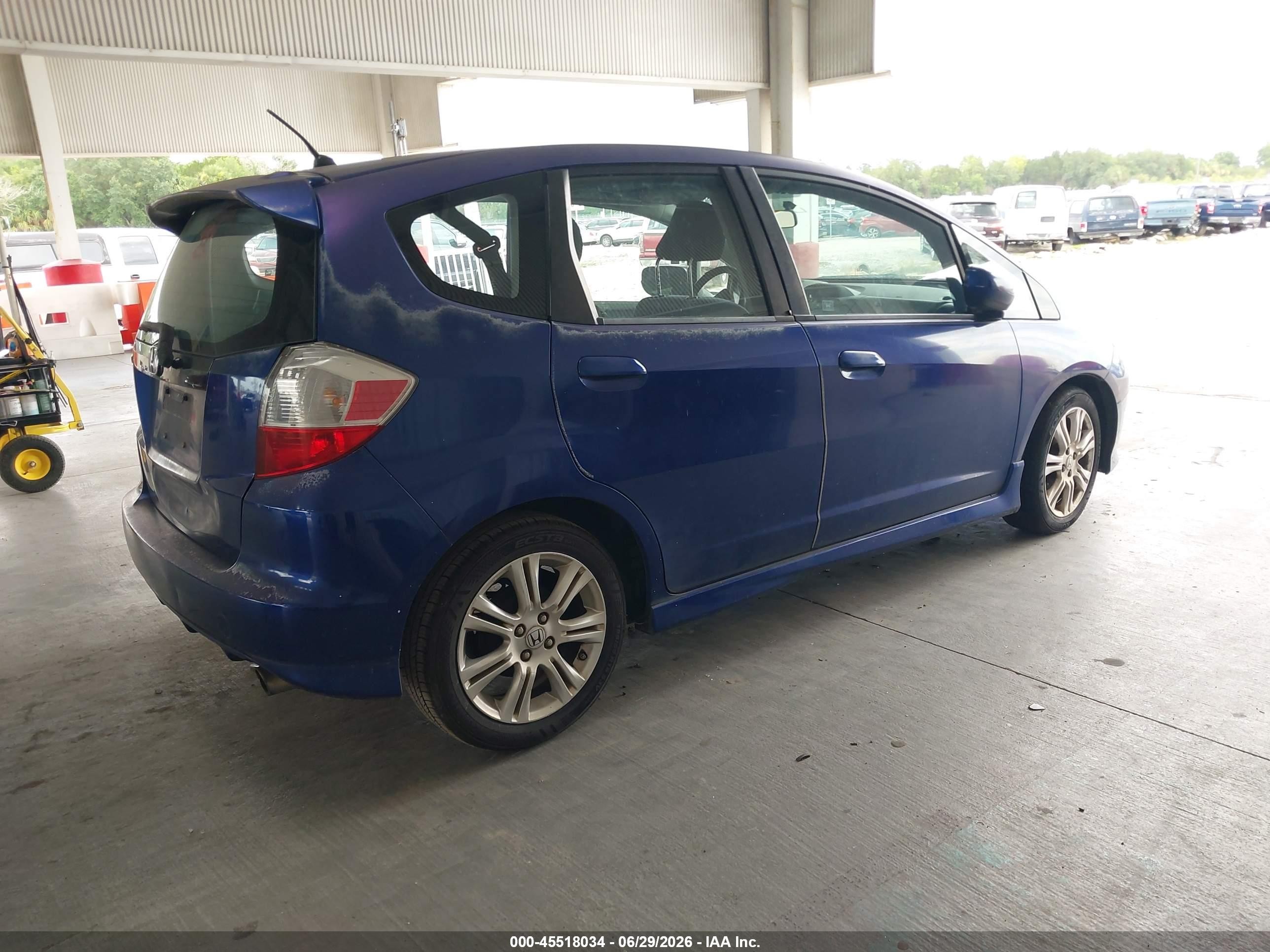 2009 Honda Fit Sport Blue vin: JHMGE88409S018178