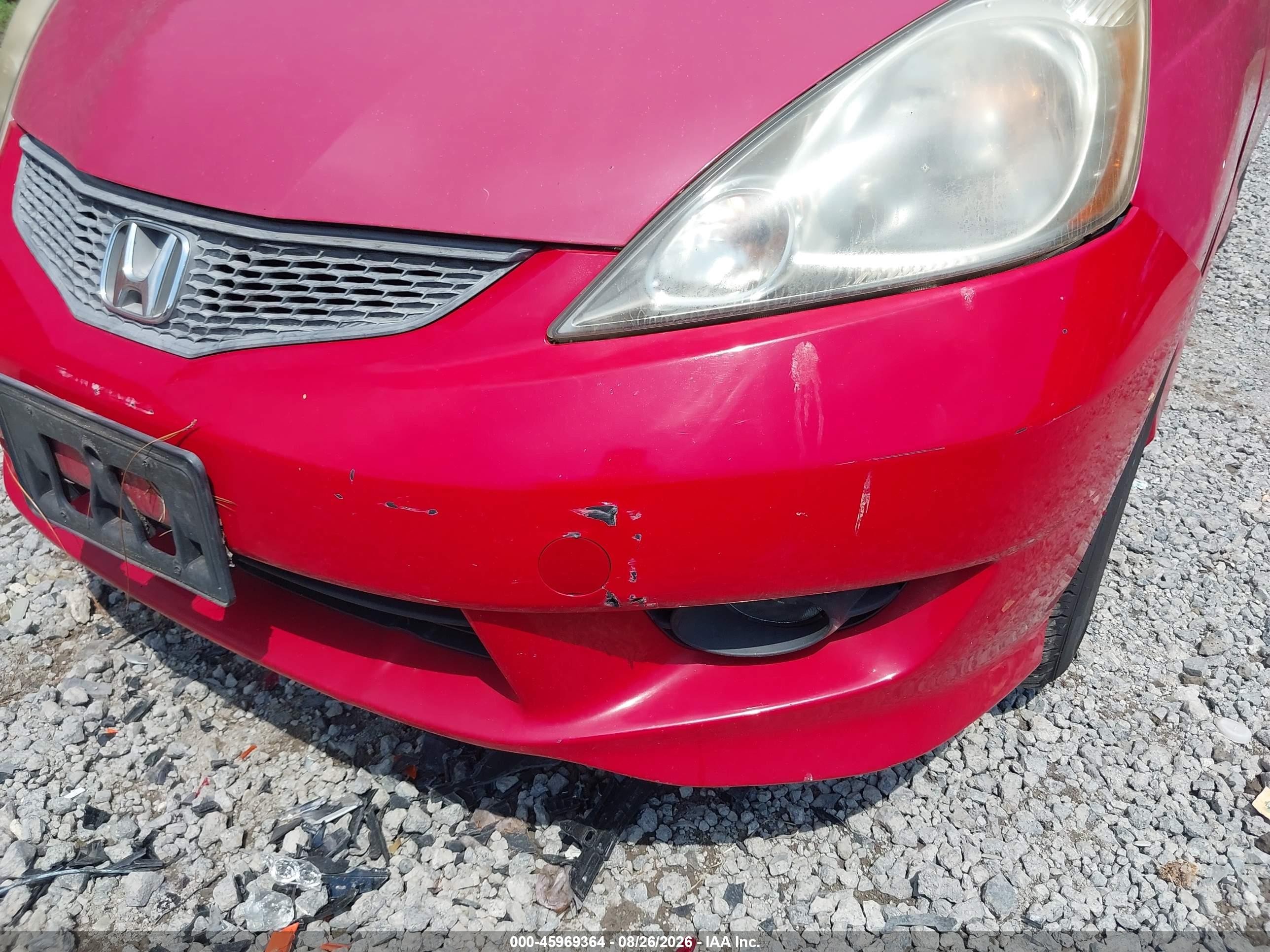 2009 Honda Fit Sport Red vin: JHMGE88409S021050