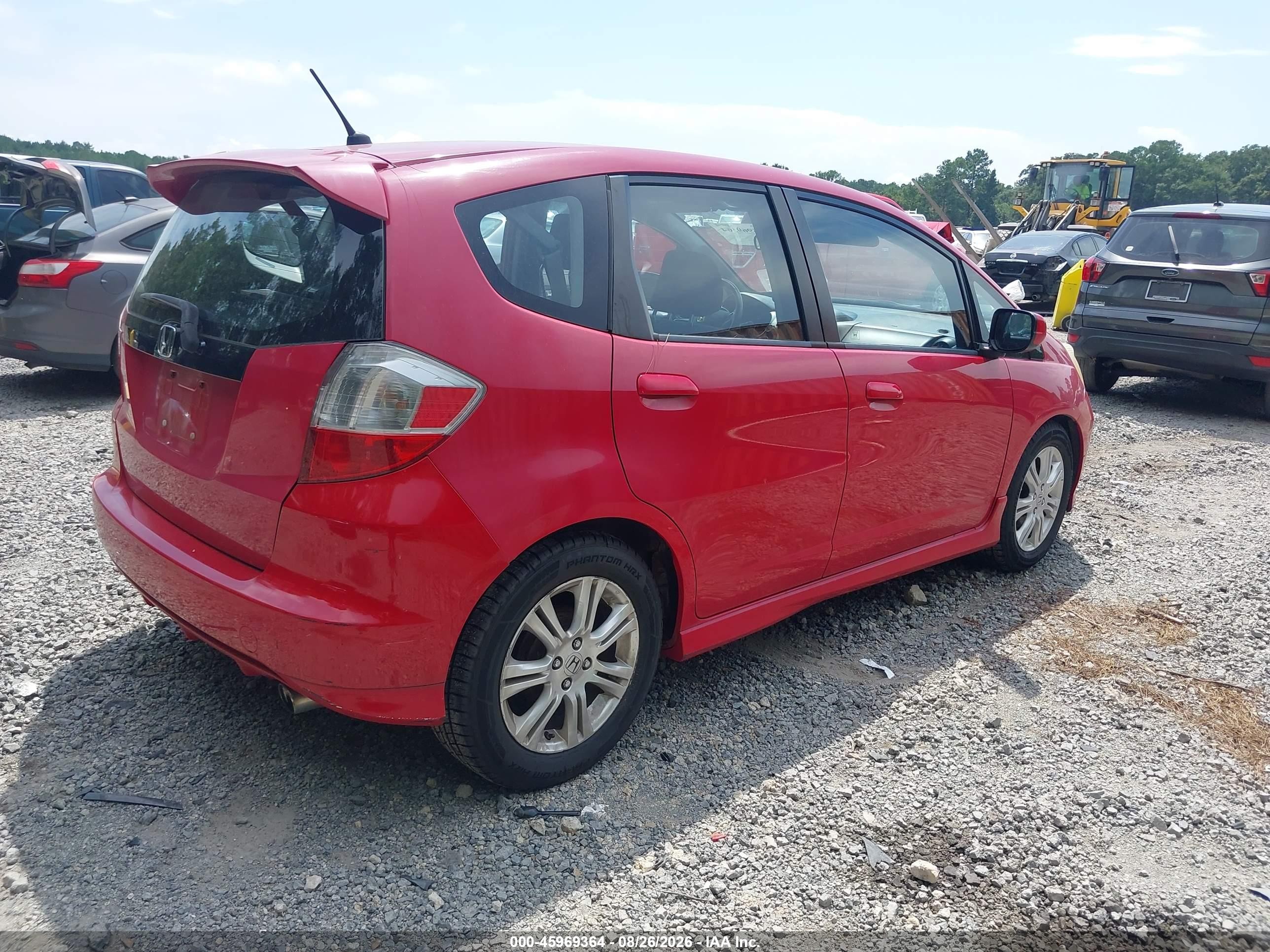 2009 Honda Fit Sport Red vin: JHMGE88409S021050