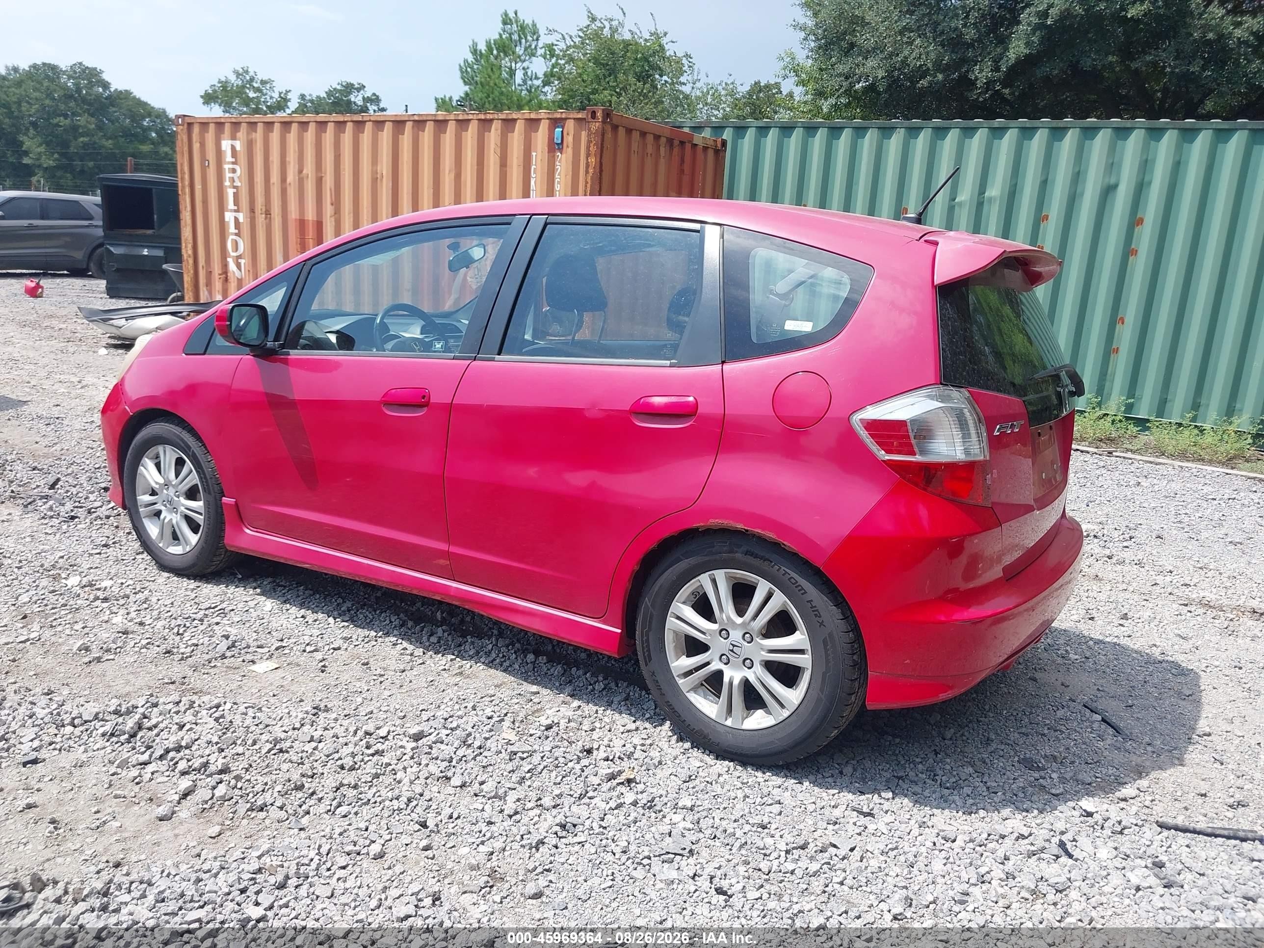 2009 Honda Fit Sport Red vin: JHMGE88409S021050