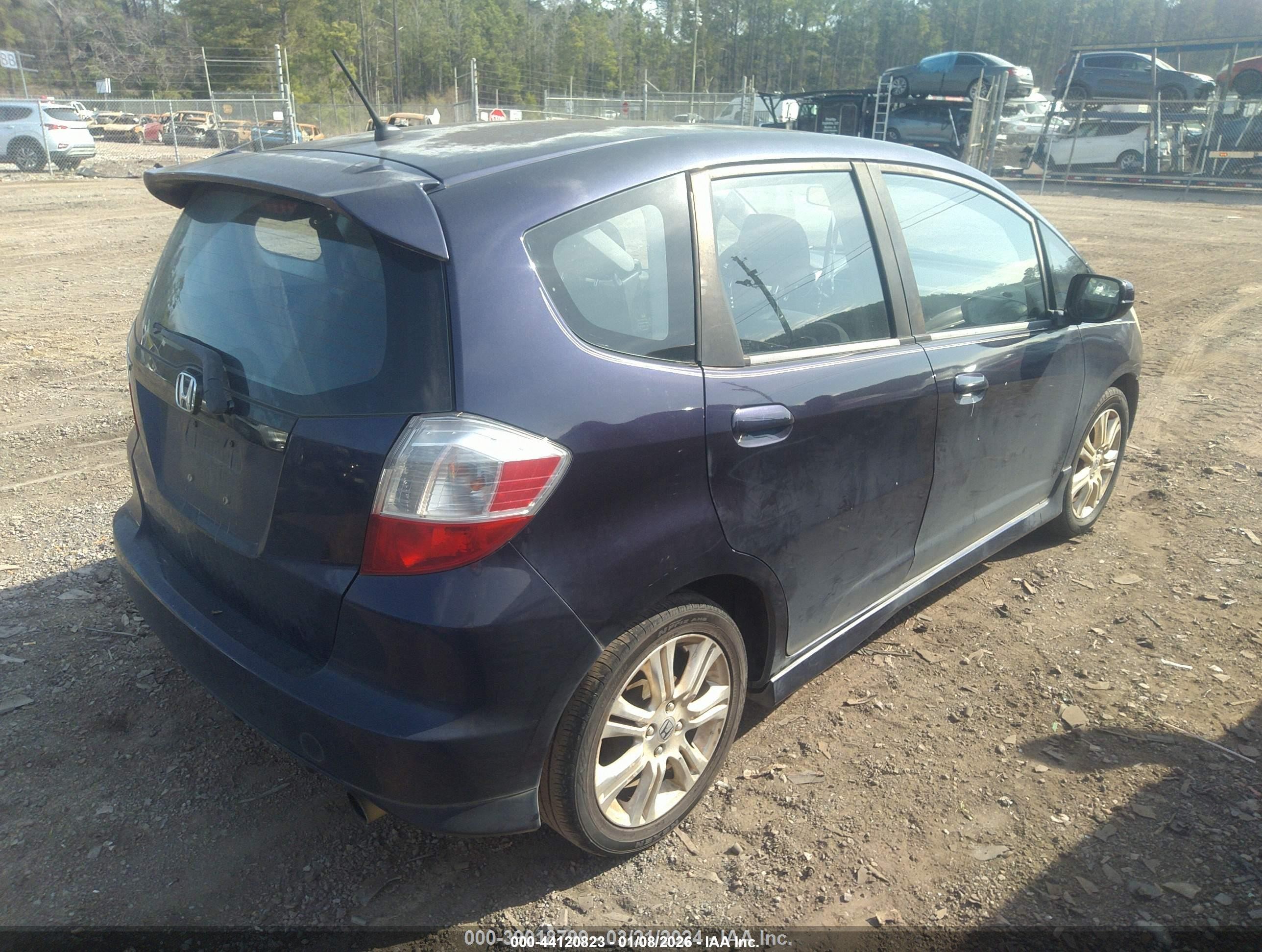 2009 Honda Fit Sport Синий vin: JHMGE88409S029990