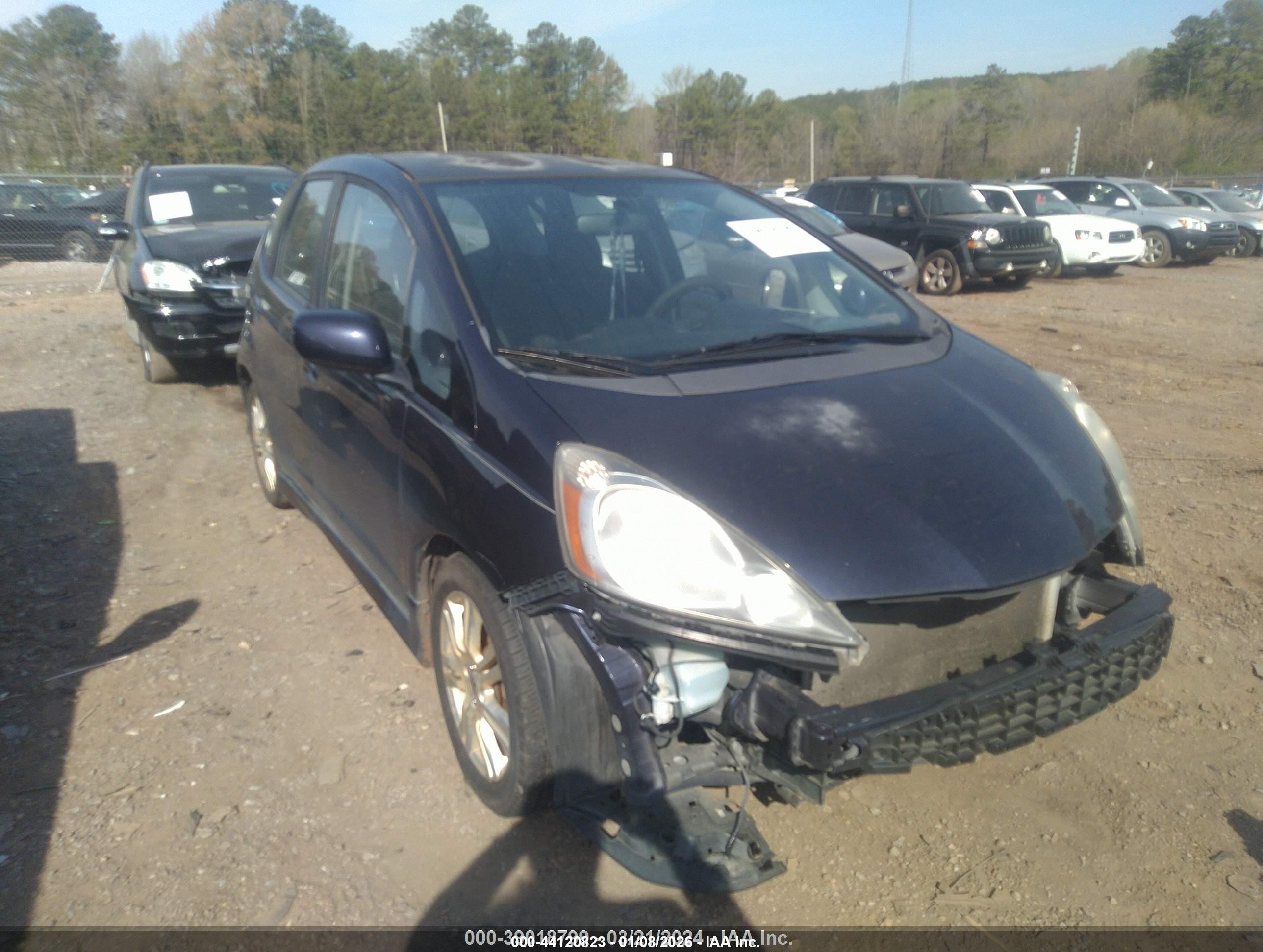 2009 Honda Fit Sport Синий vin: JHMGE88409S029990