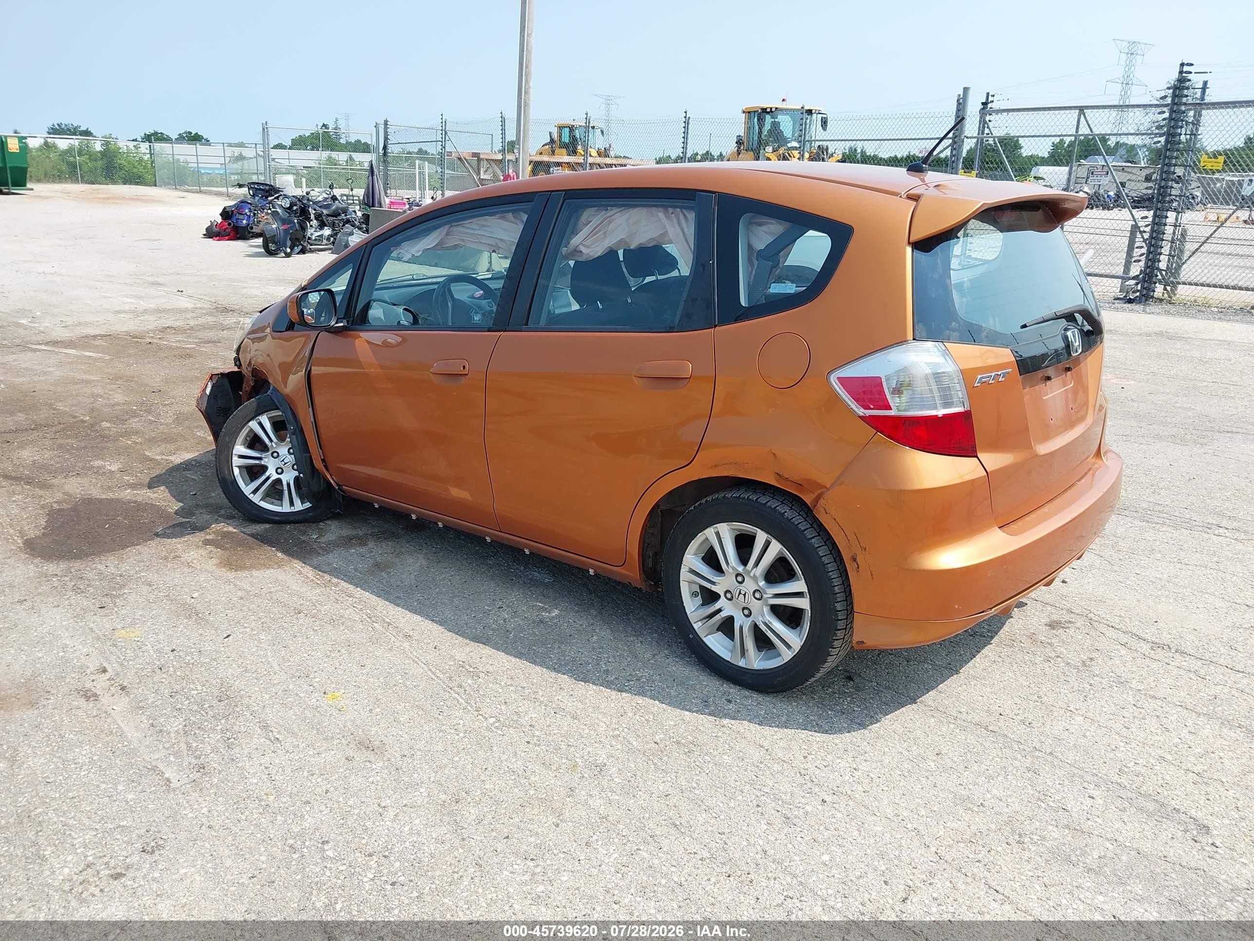 2009 Honda Fit Sport Orange vin: JHMGE88409S039287