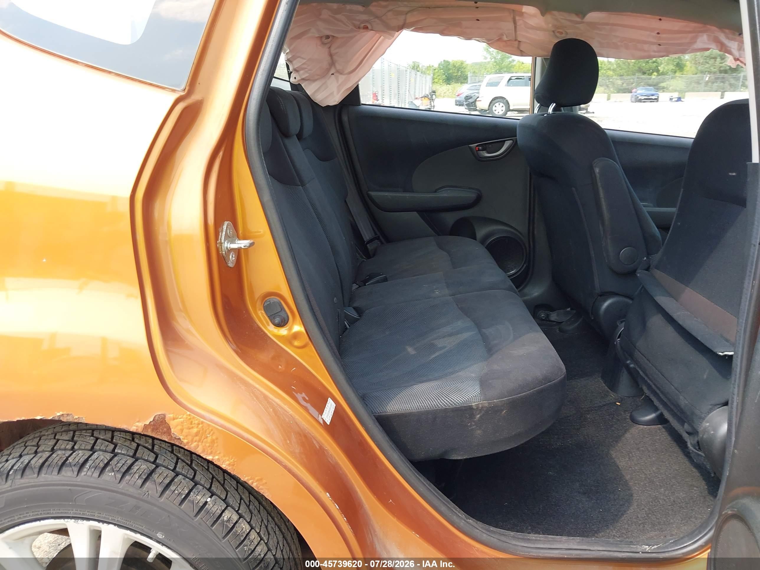 2009 Honda Fit Sport Orange vin: JHMGE88409S039287