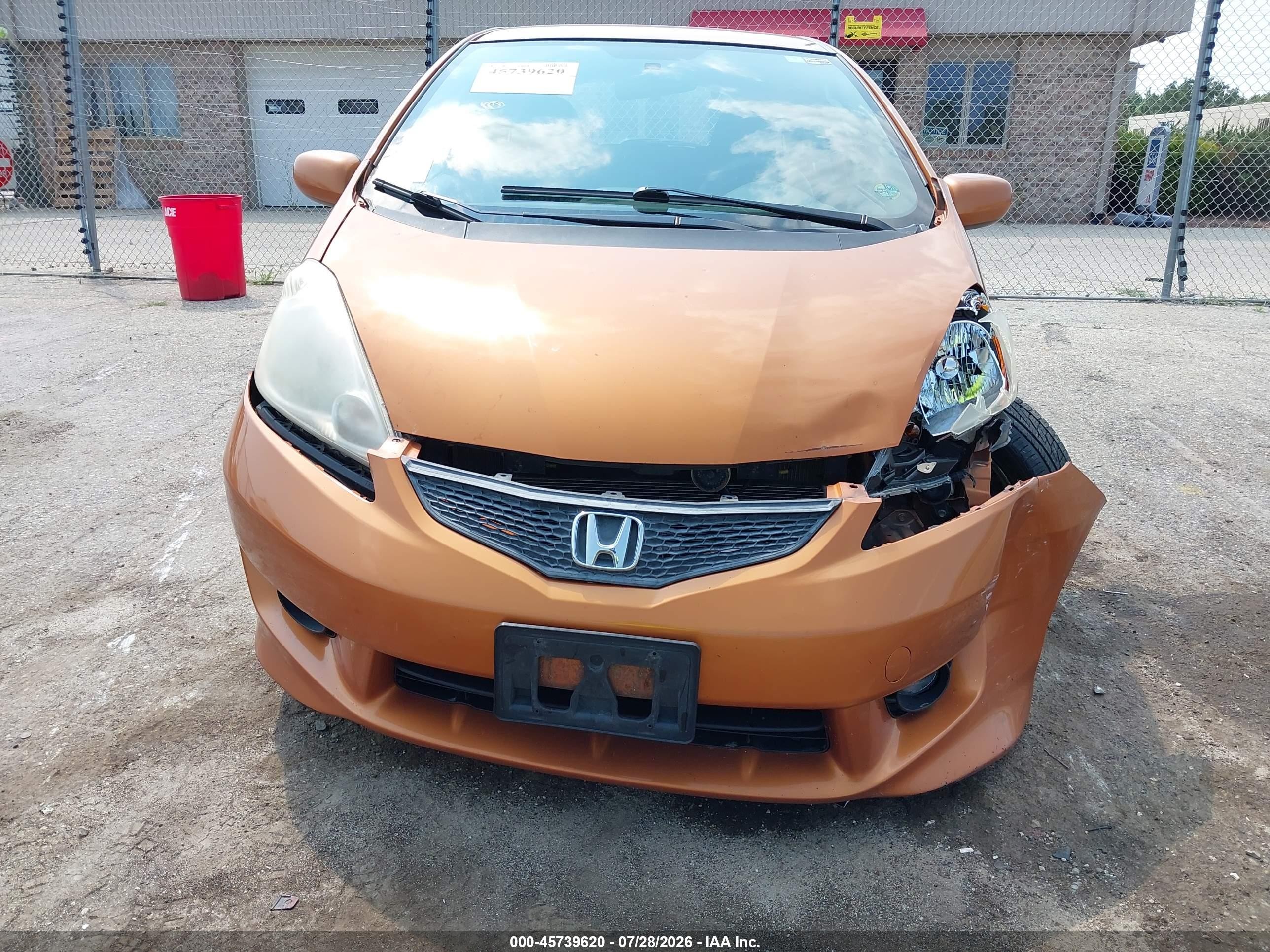 2009 Honda Fit Sport Orange vin: JHMGE88409S039287