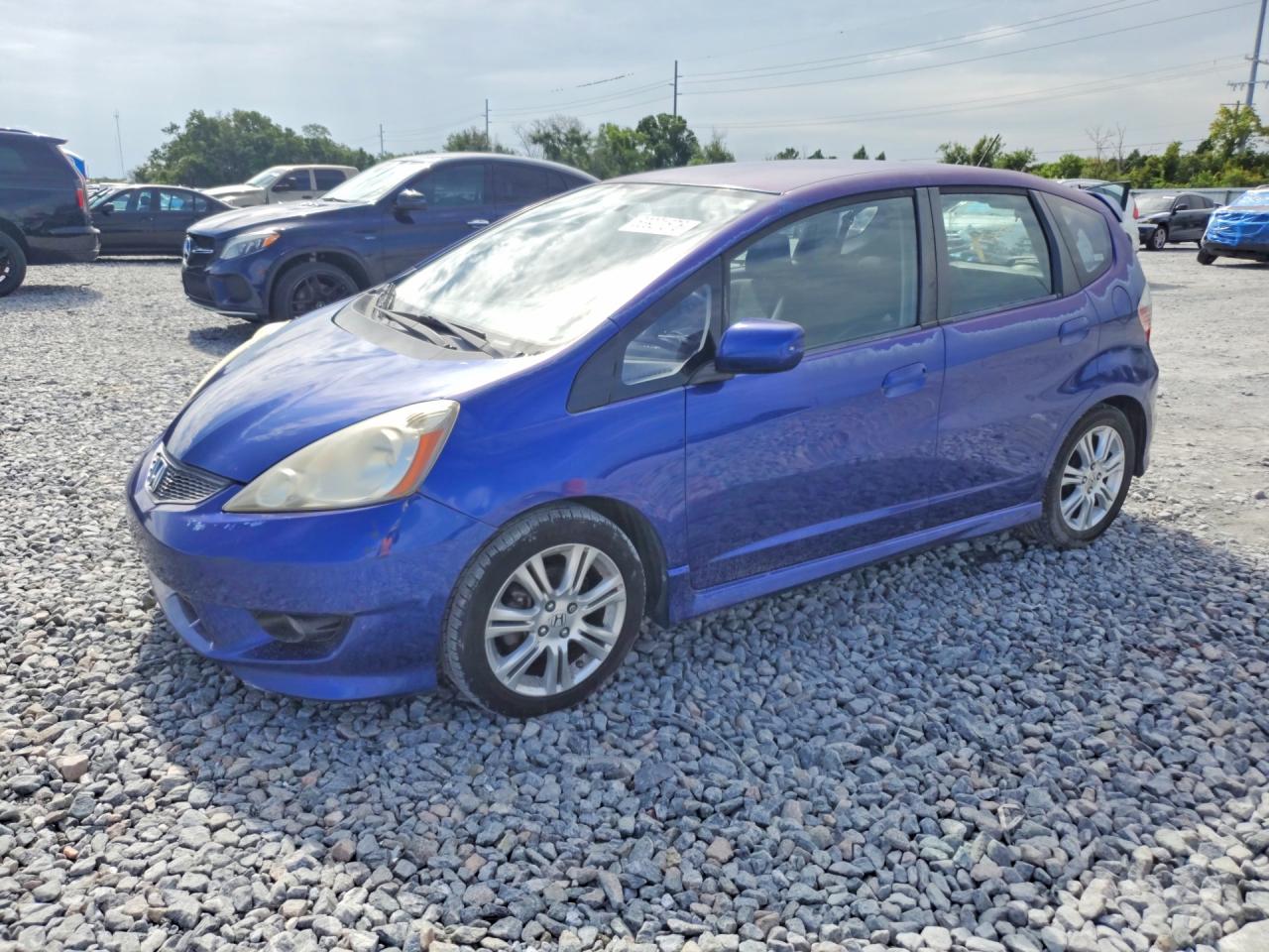 2009 Honda Fit Sport Синий vin: JHMGE88409S039824