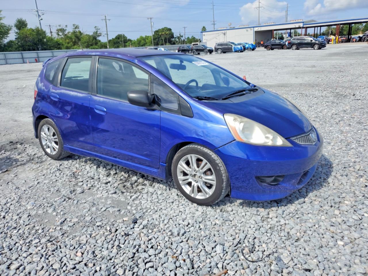 2009 Honda Fit Sport Синий vin: JHMGE88409S039824