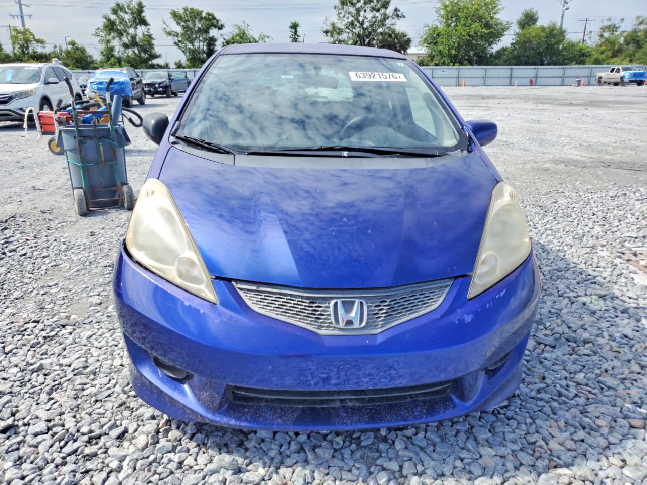 2009 Honda Fit Sport Синий vin: JHMGE88409S039824