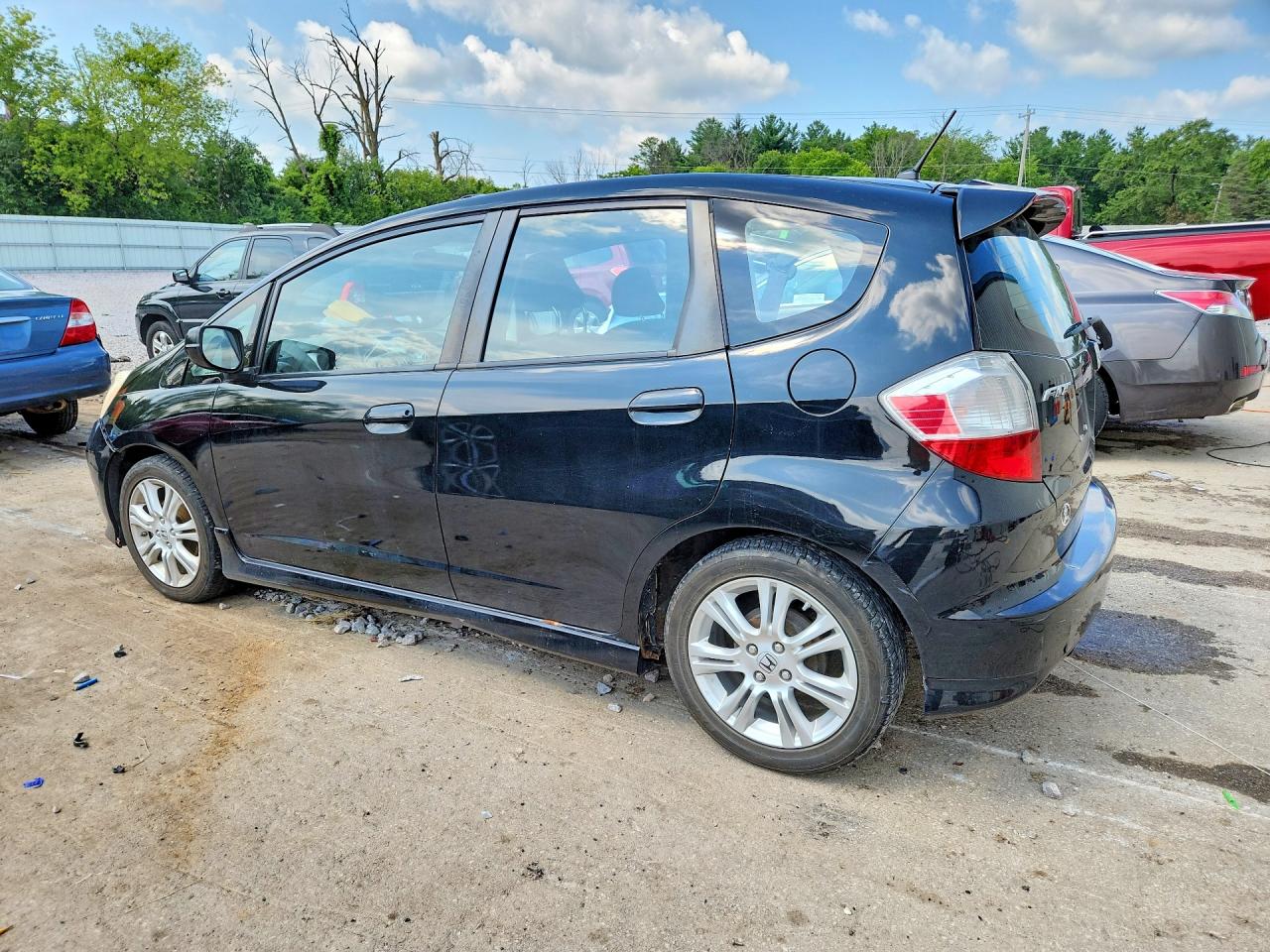 2009 Honda Fit Sport Black vin: JHMGE88409S046000