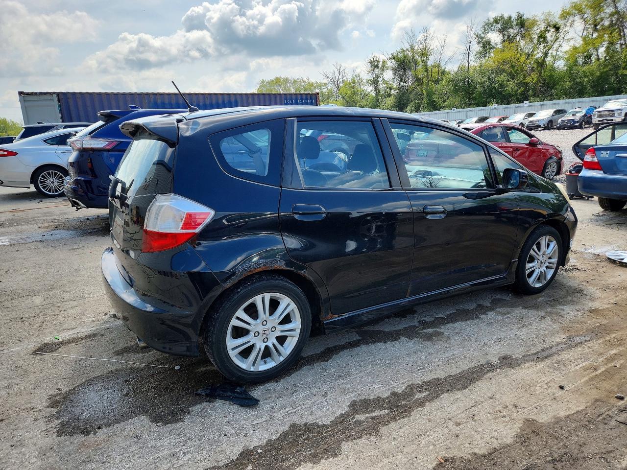 2009 Honda Fit Sport Black vin: JHMGE88409S046000