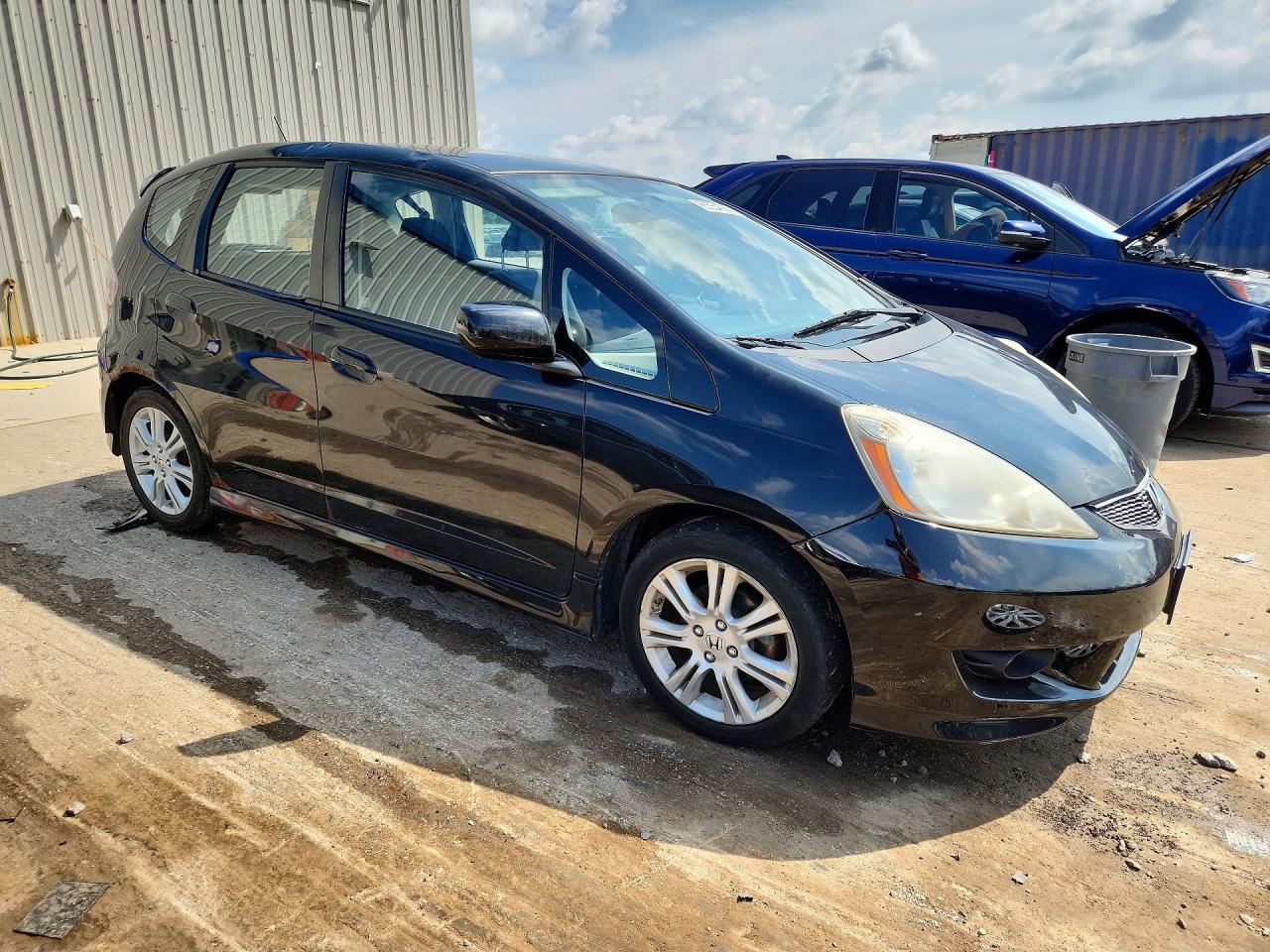 2009 Honda Fit Sport Black vin: JHMGE88409S046000