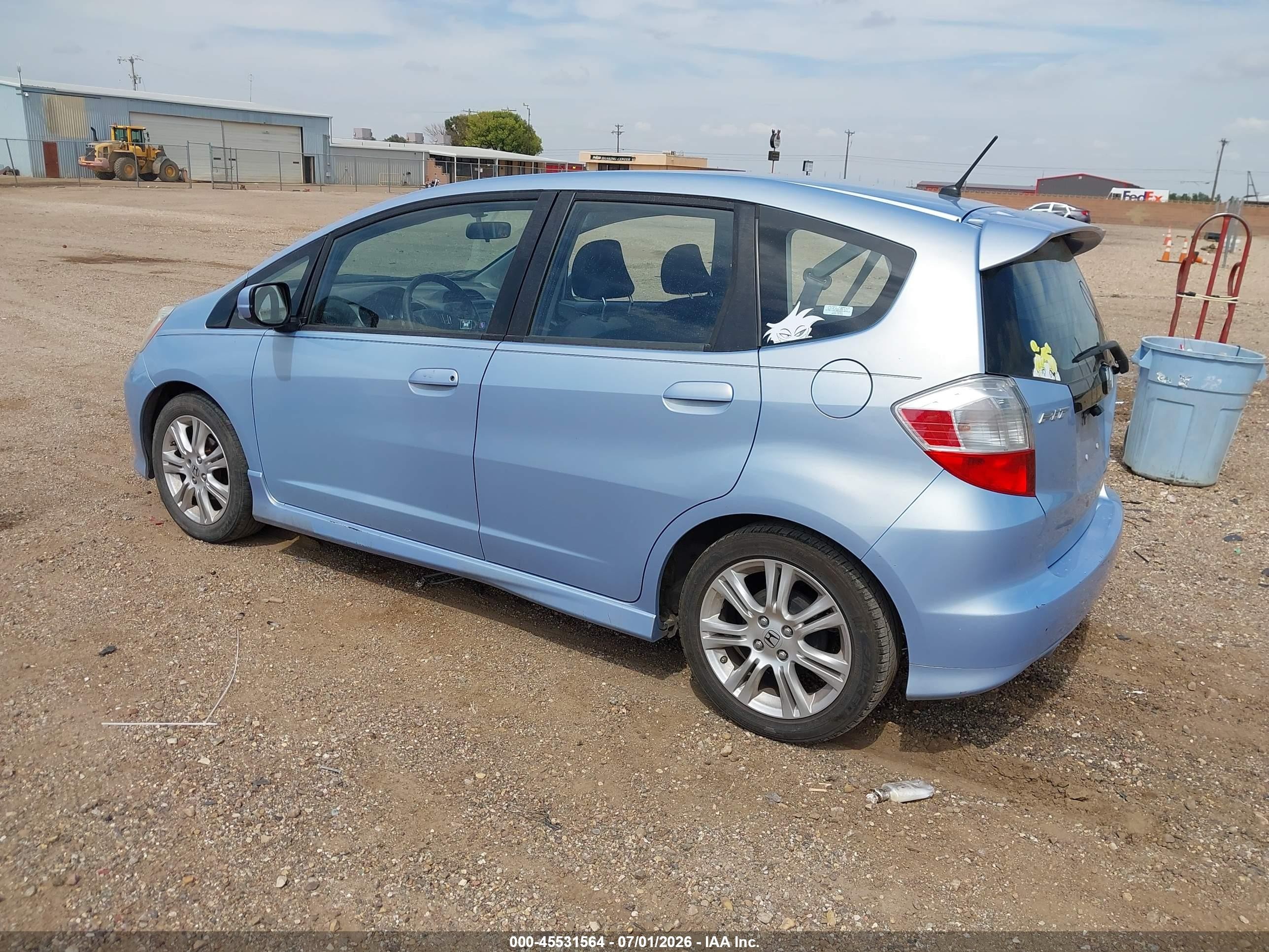 2009 Honda Fit Sport Blue vin: JHMGE88409S051844
