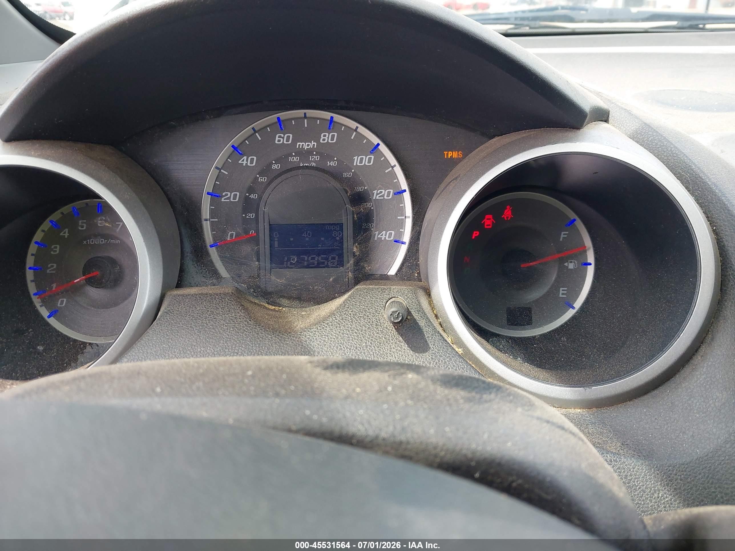 2009 Honda Fit Sport Blue vin: JHMGE88409S051844