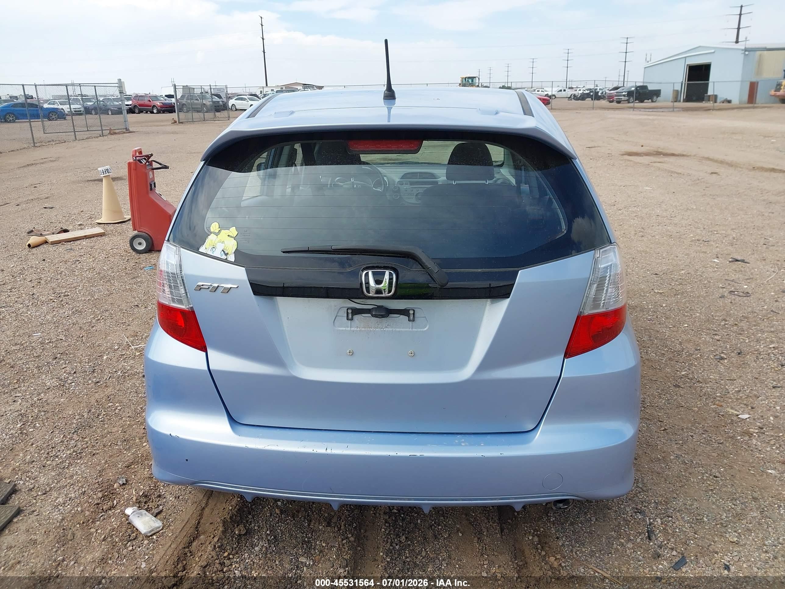 2009 Honda Fit Sport Blue vin: JHMGE88409S051844