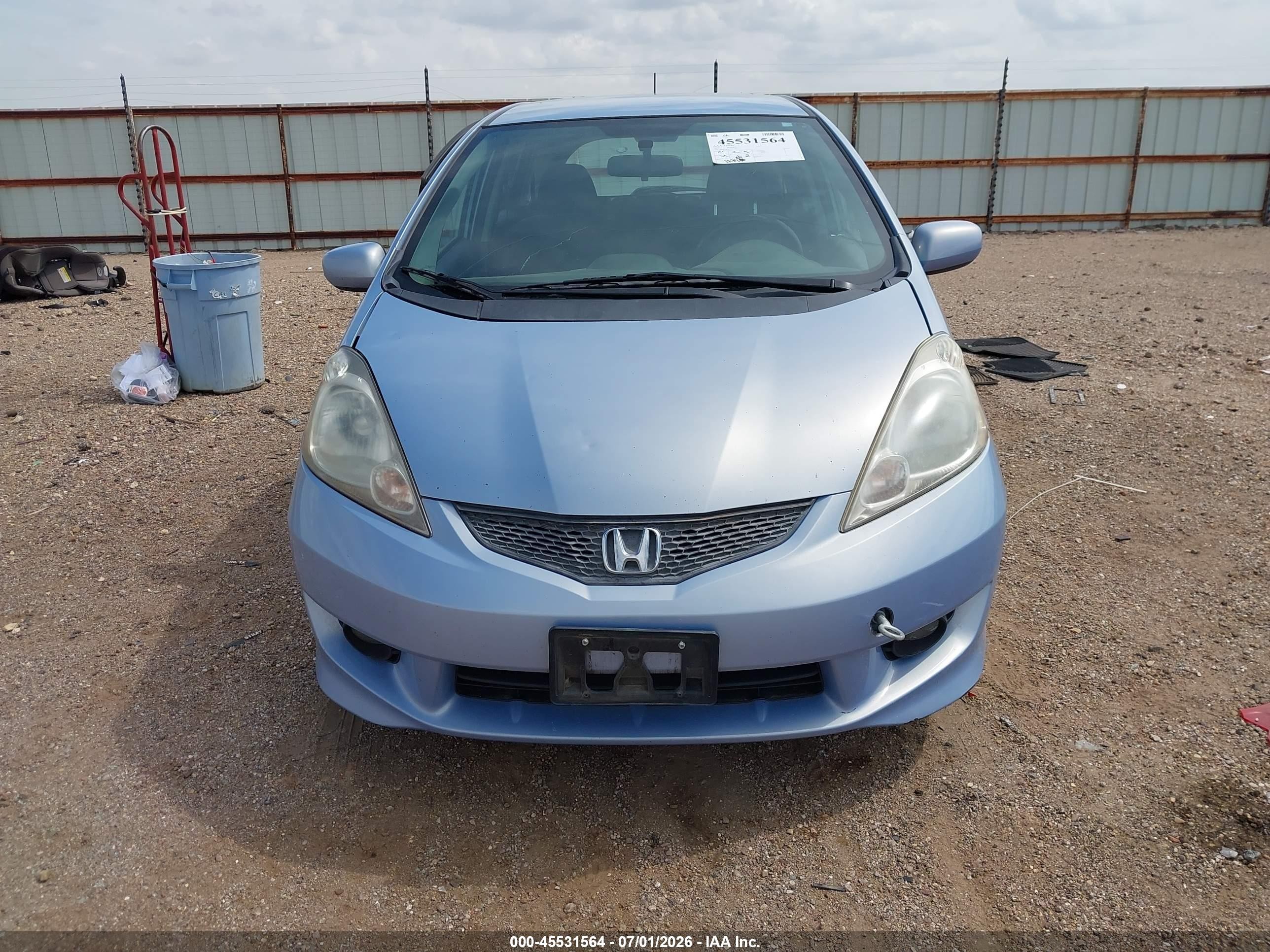 2009 Honda Fit Sport Blue vin: JHMGE88409S051844