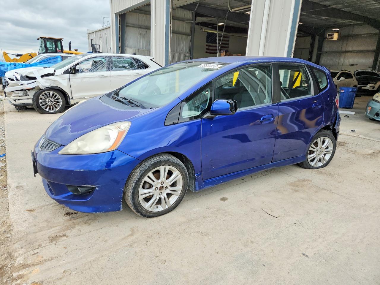 2009 Honda Fit Sport Blue vin: JHMGE88409S053867