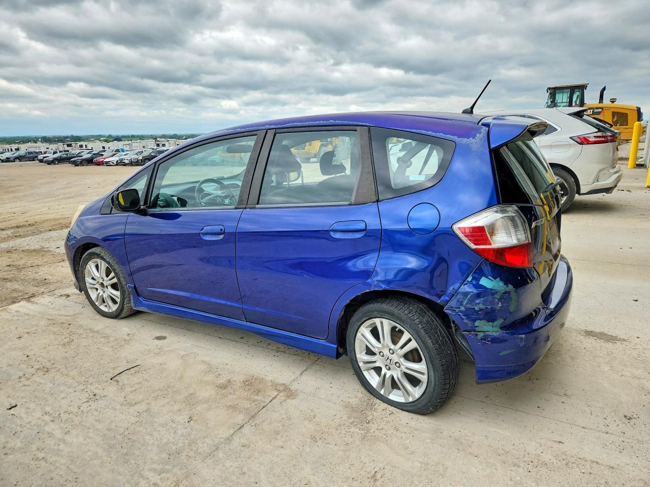 2009 Honda Fit Sport Синий vin: JHMGE88409S053867