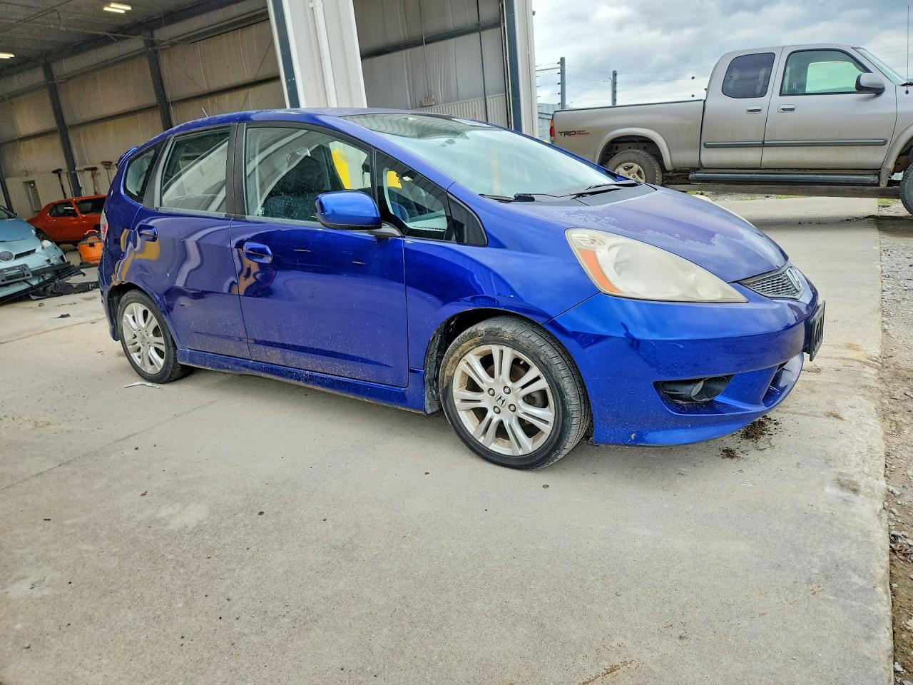 2009 Honda Fit Sport Синий vin: JHMGE88409S053867