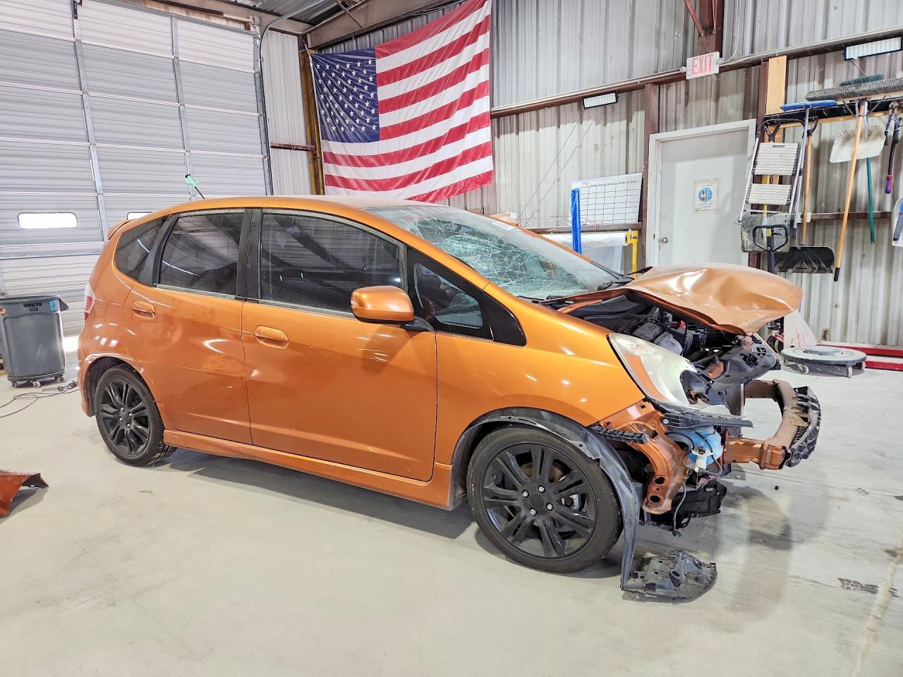 2009 Honda Fit Sport Orange vin: JHMGE88409S066375