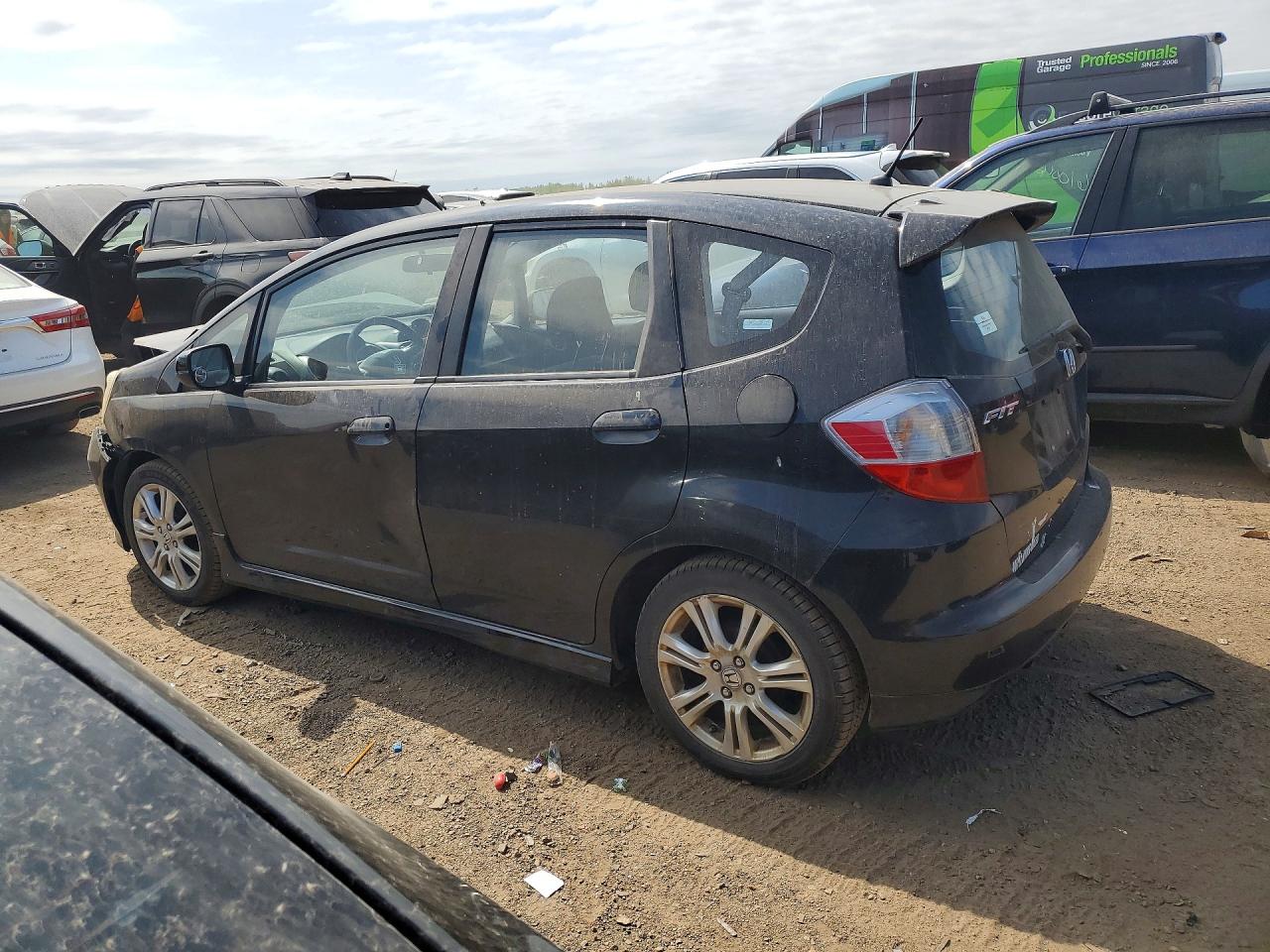 2009 Honda Fit Sport Black vin: JHMGE88409S068787