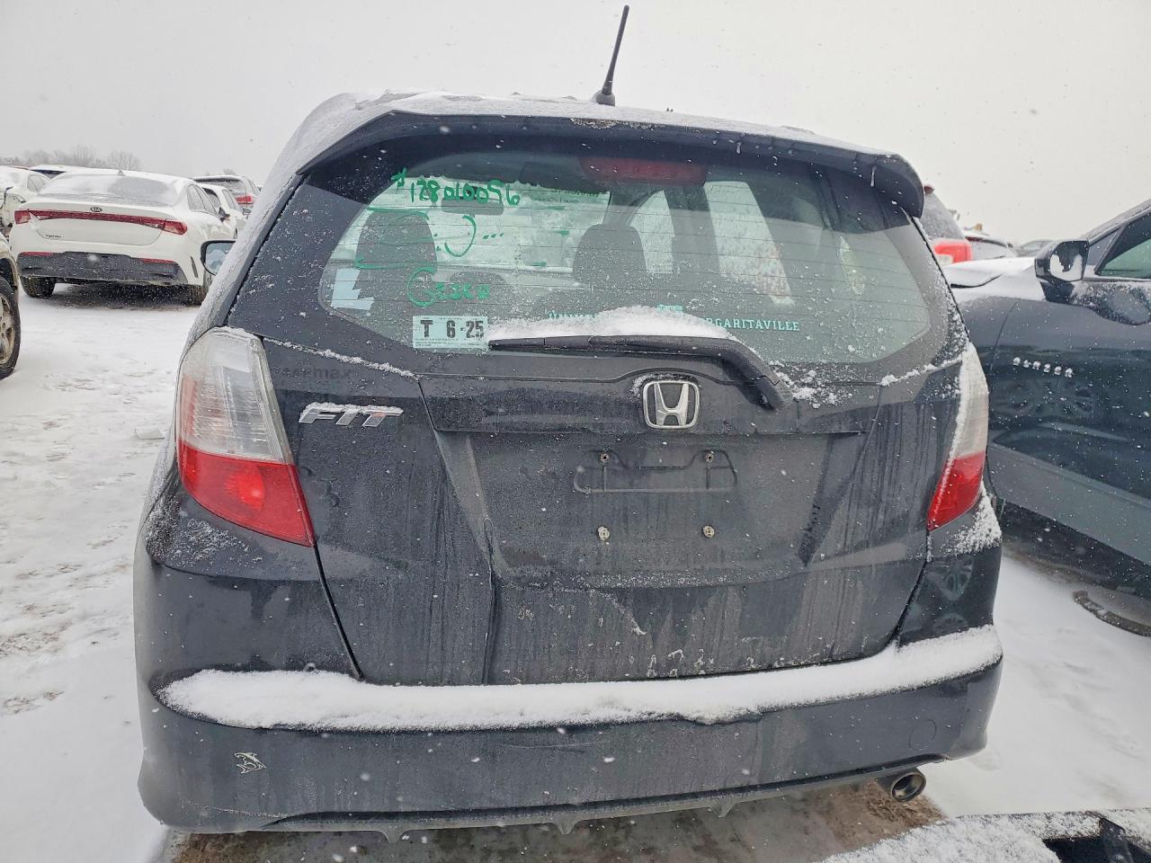 2009 Honda Fit Sport Black vin: JHMGE88419S012826