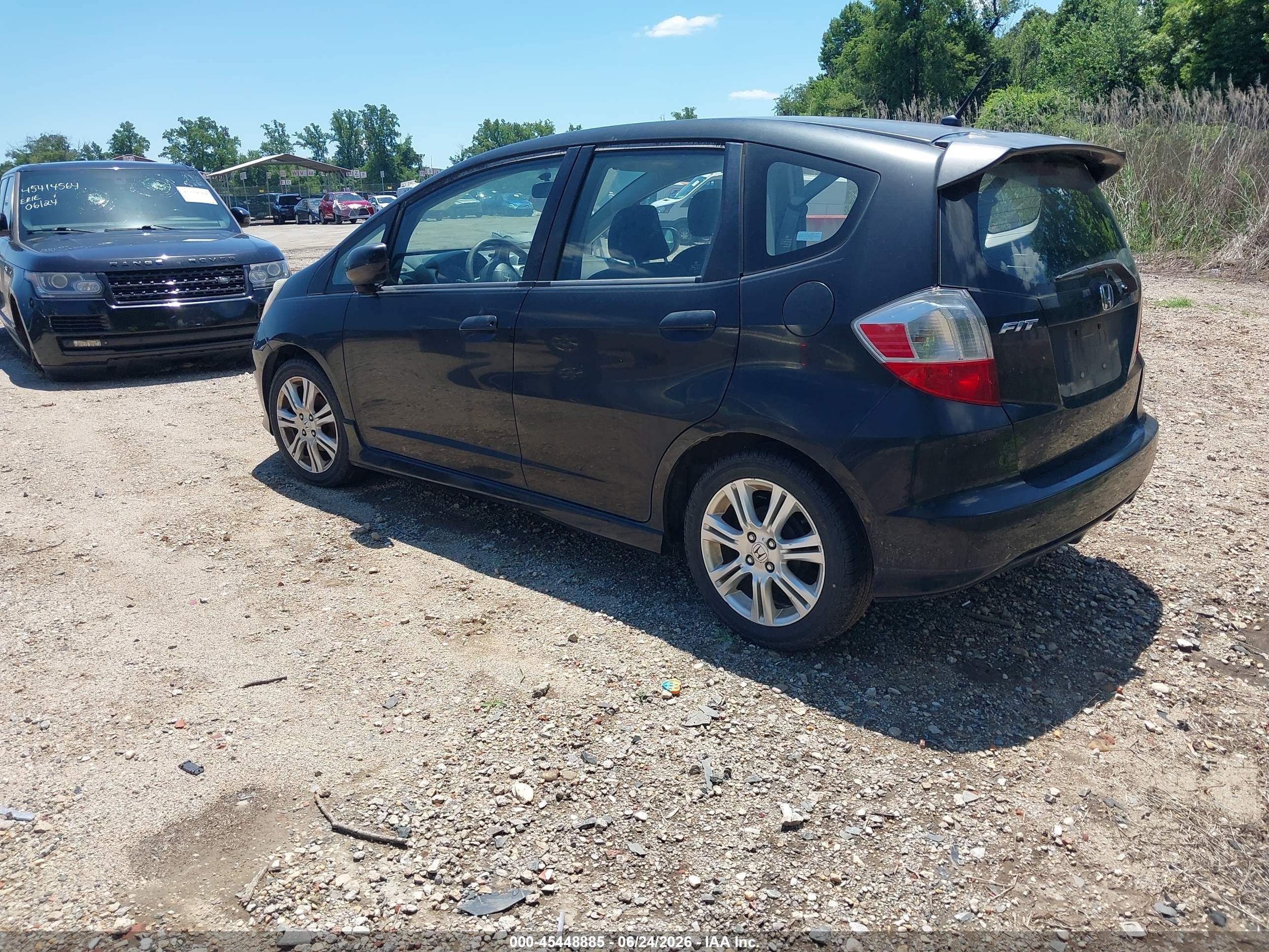 2009 Honda Fit Sport Black vin: JHMGE88419S029867