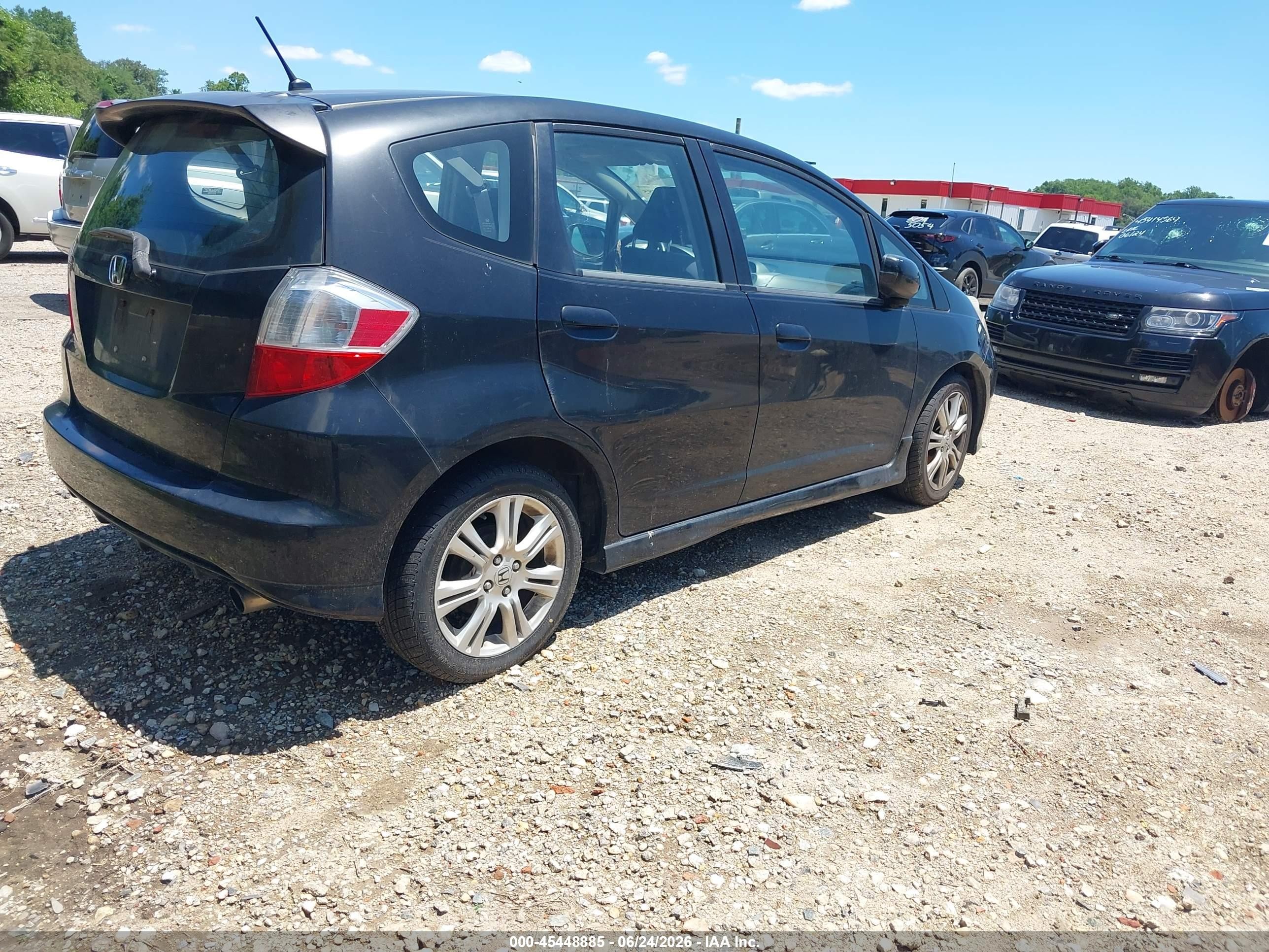 2009 Honda Fit Sport Black vin: JHMGE88419S029867