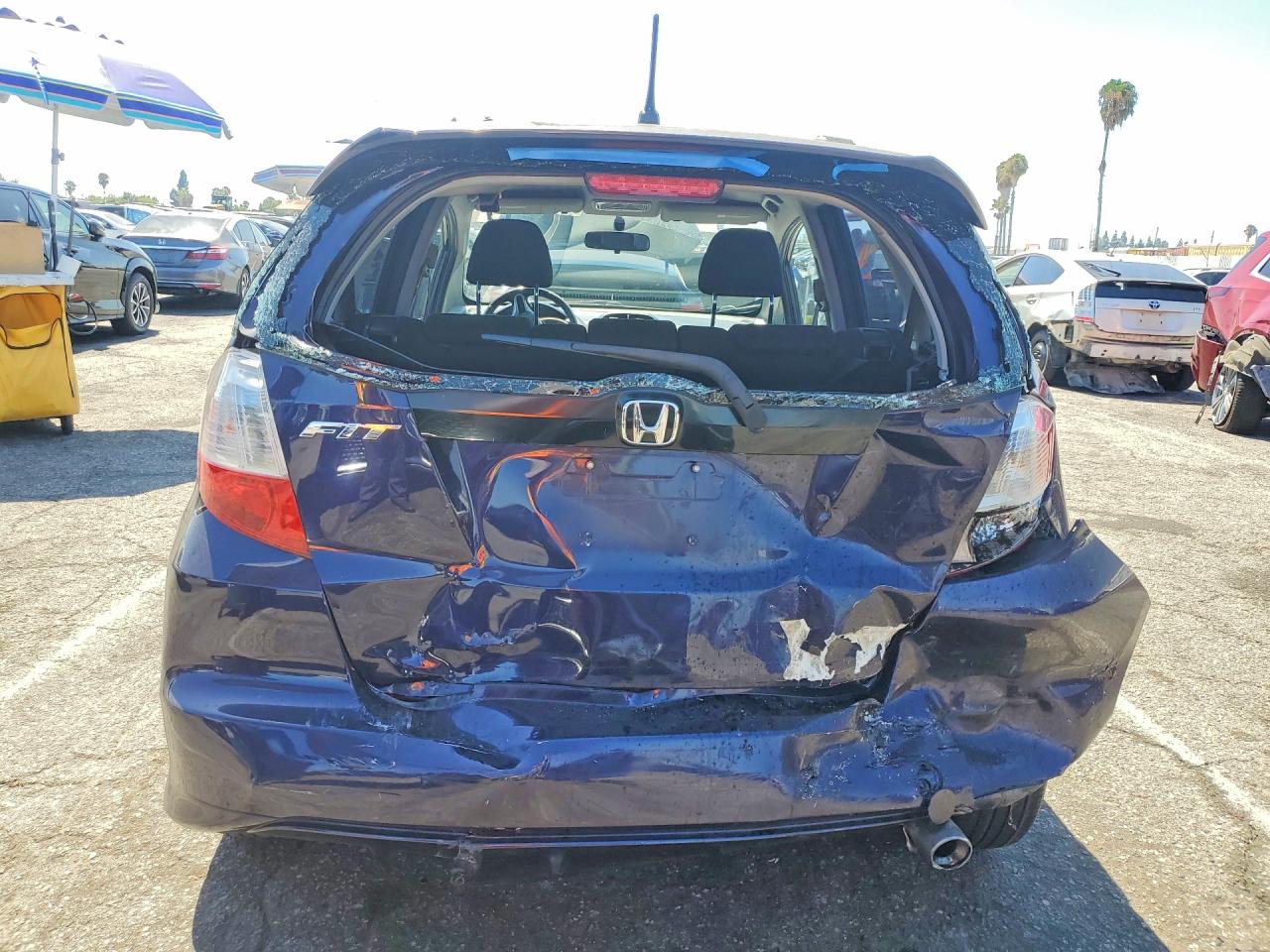 2009 Honda Fit Sport Blue vin: JHMGE88419S033286