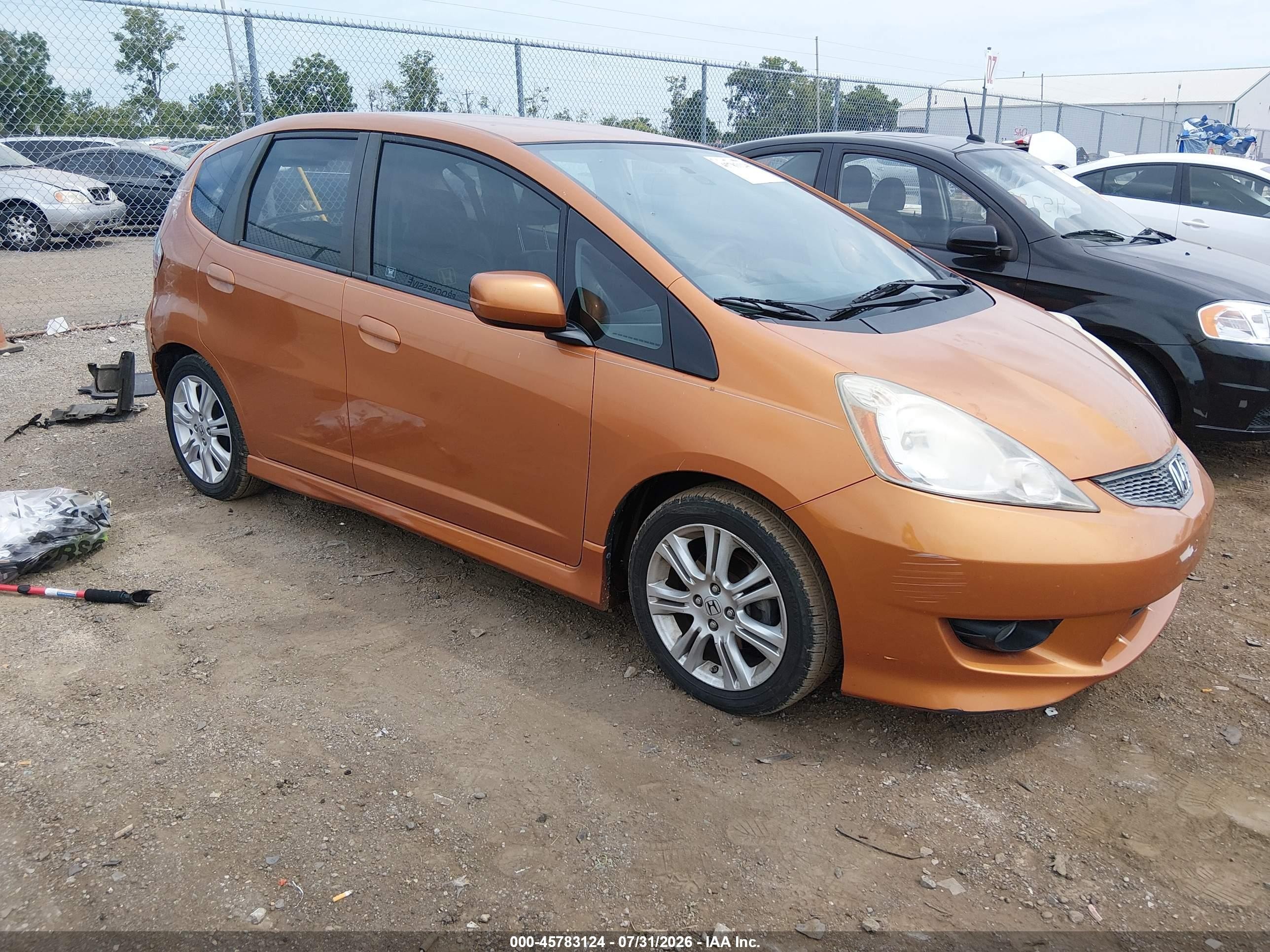 2009 Honda Fit Sport Brown vin: JHMGE88419S041548