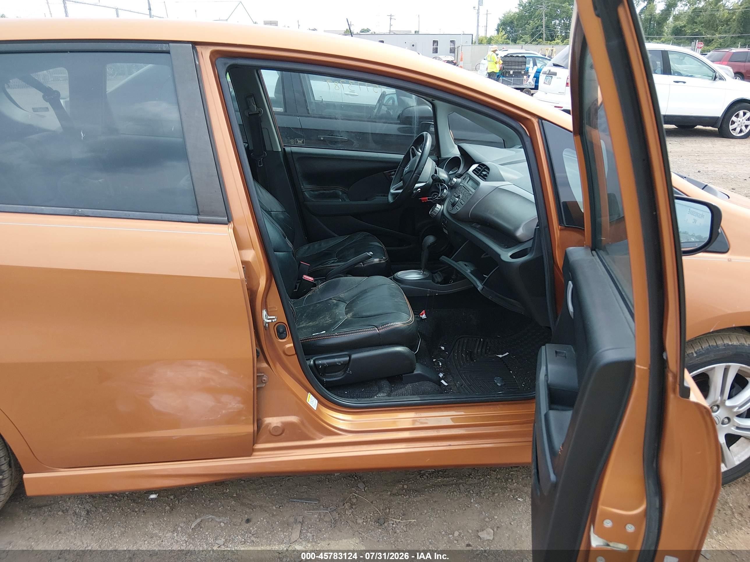 2009 Honda Fit Sport Brown vin: JHMGE88419S041548