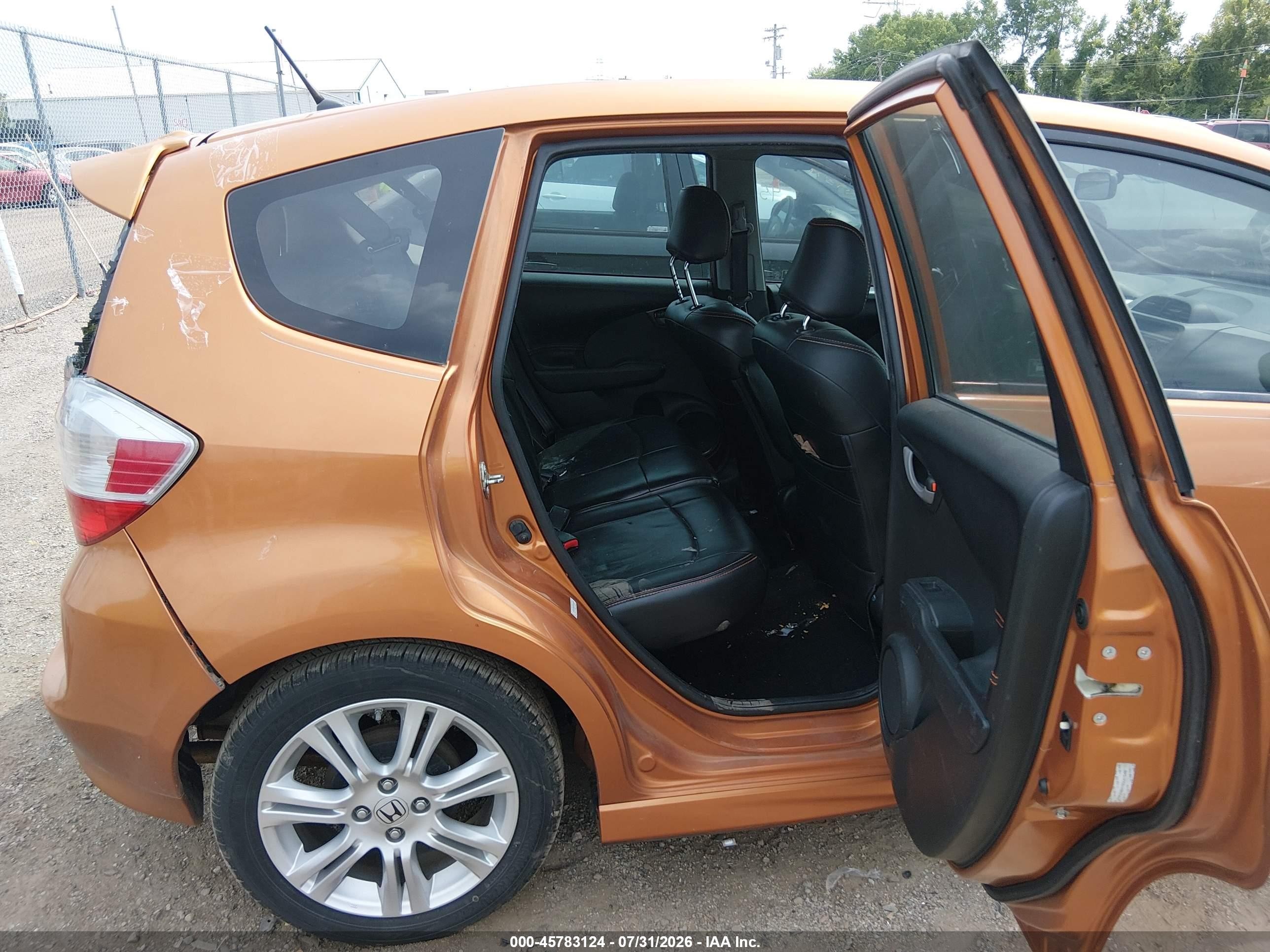 2009 Honda Fit Sport Brown vin: JHMGE88419S041548