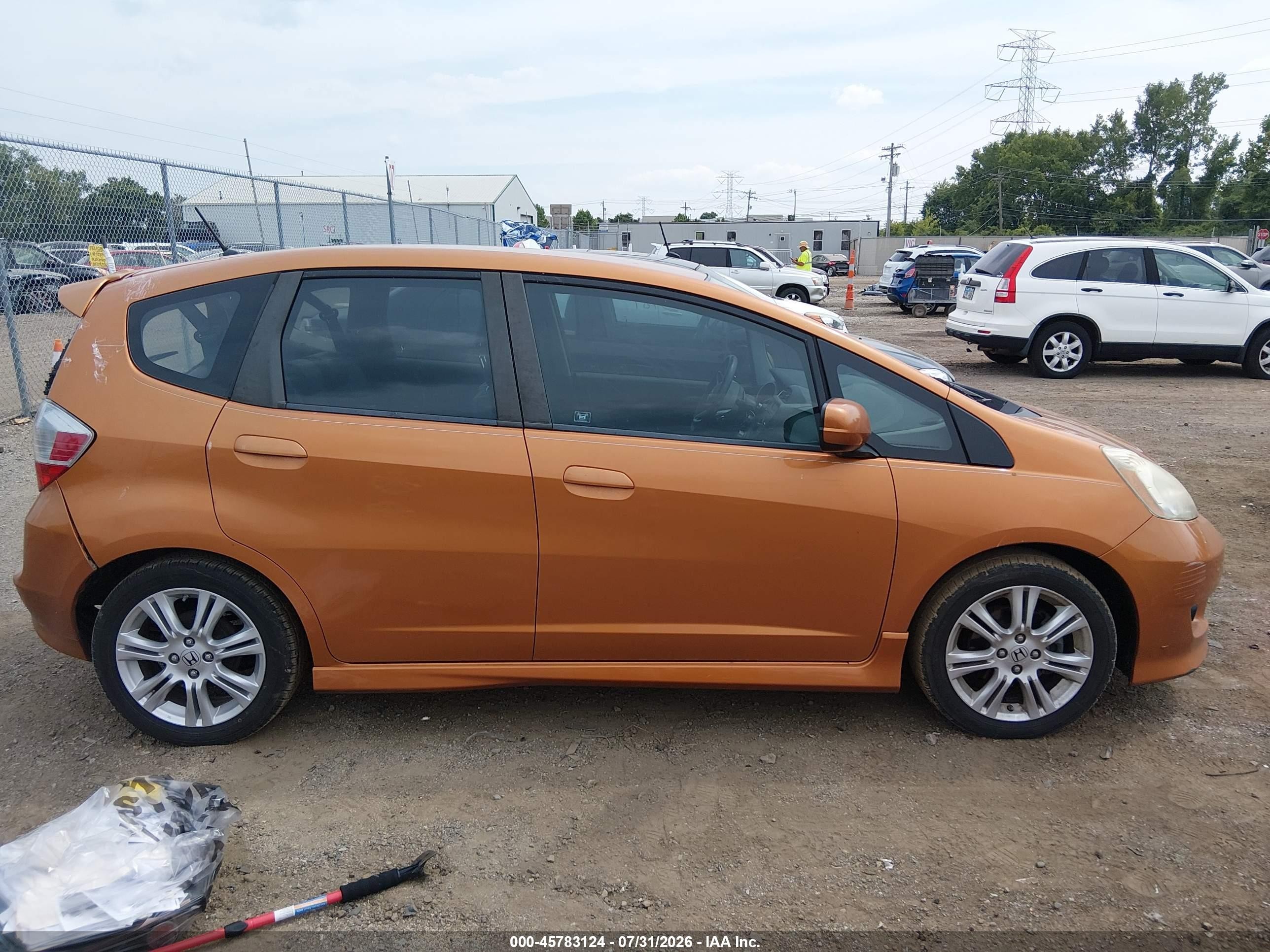 2009 Honda Fit Sport Brown vin: JHMGE88419S041548