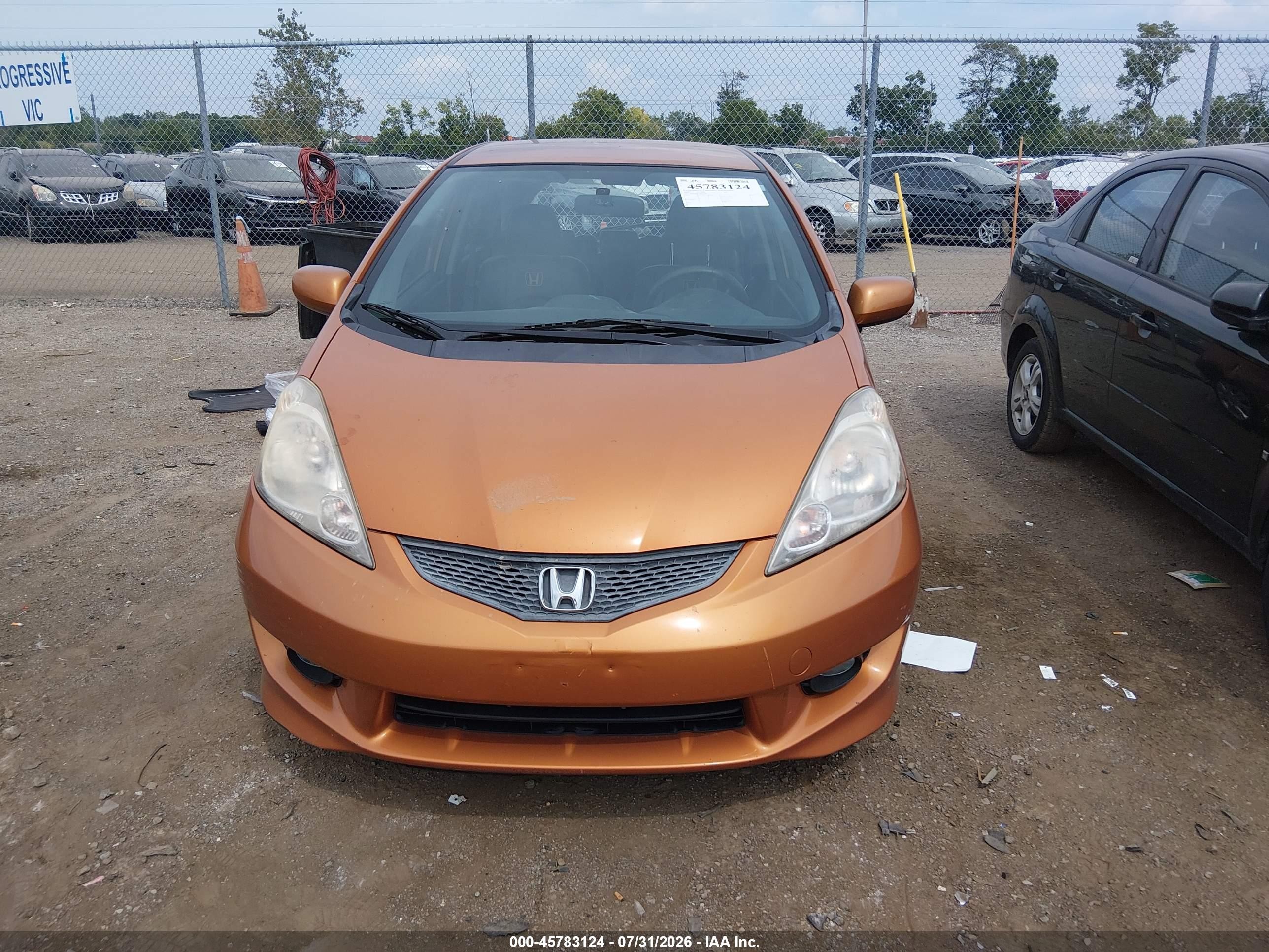 2009 Honda Fit Sport Brown vin: JHMGE88419S041548