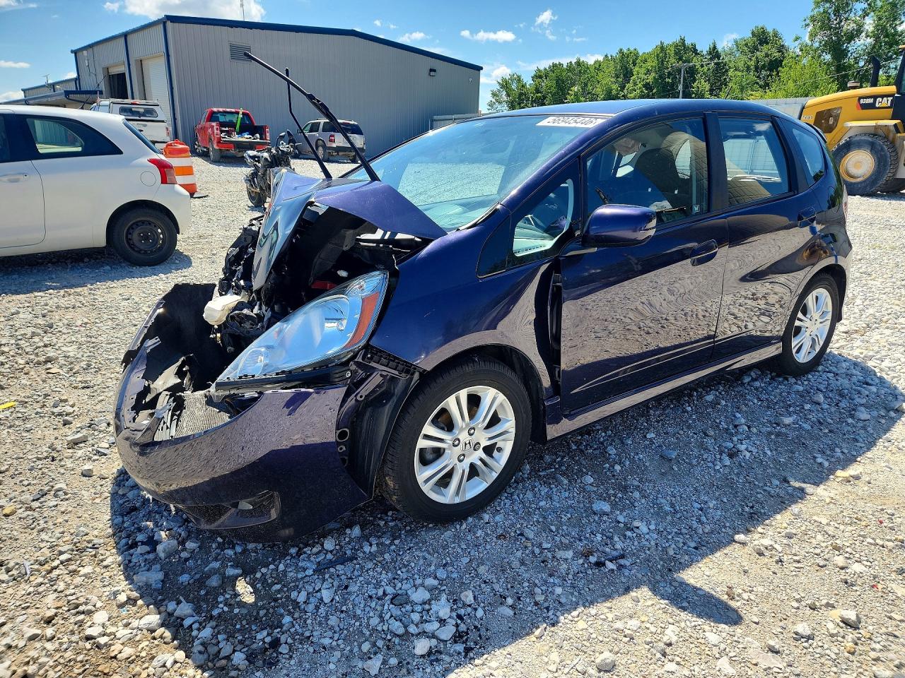 2009 Honda Fit Sport Blue vin: JHMGE88419S045843